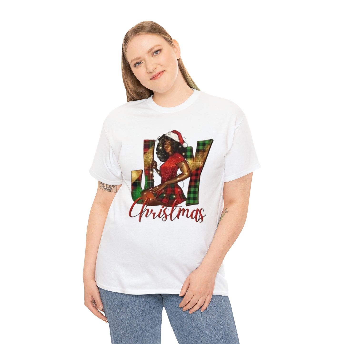 Woman's Heavy Cotton Christmas Tee