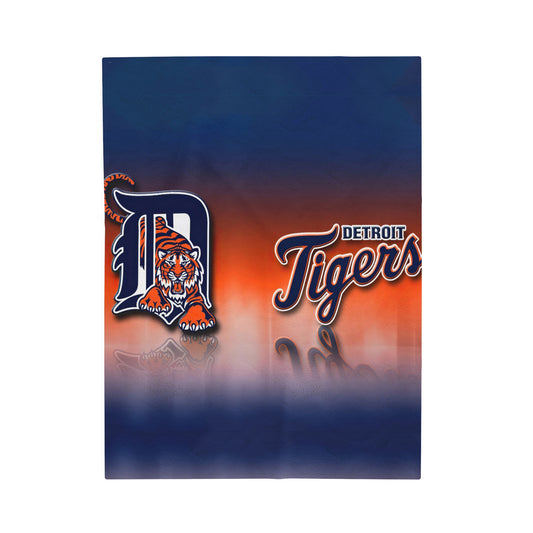 Detroit Tigers Velveteen Plush Blanket