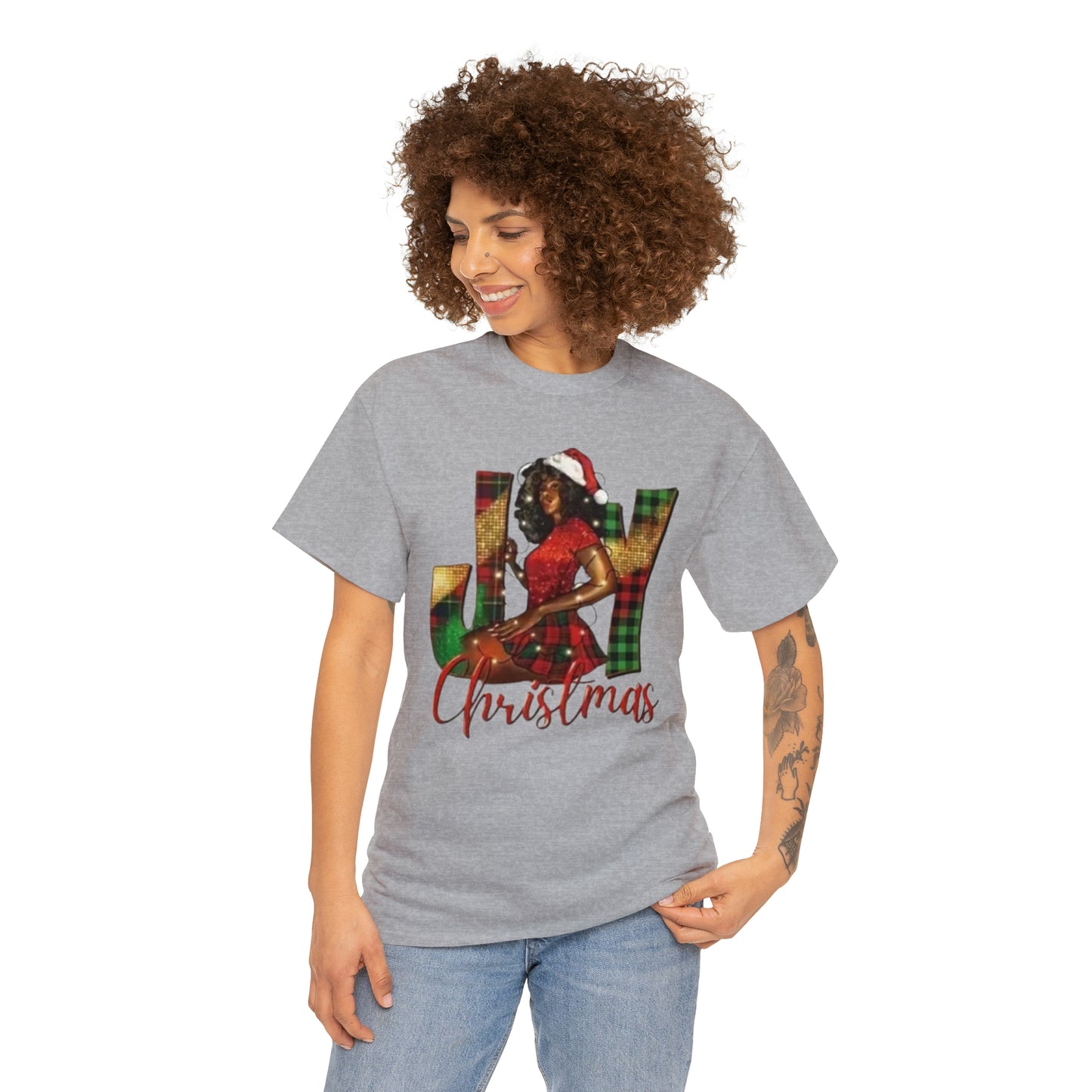 Woman's Heavy Cotton Christmas Tee