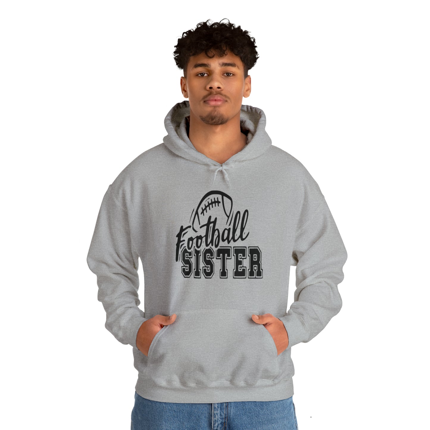 Football sister Hooded Sweatshirt