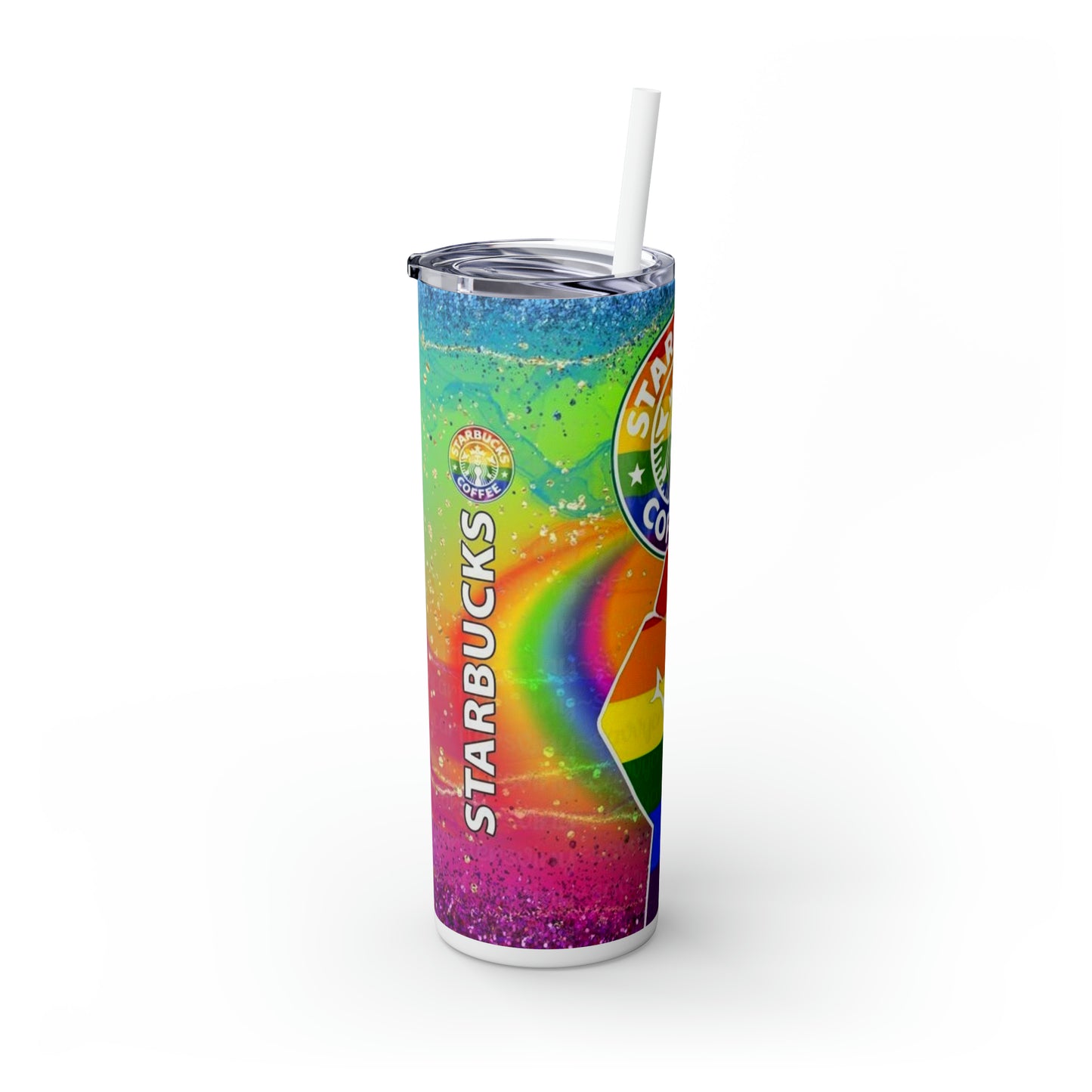 Pride Starbucks Skinny Tumbler with Straw, 20oz