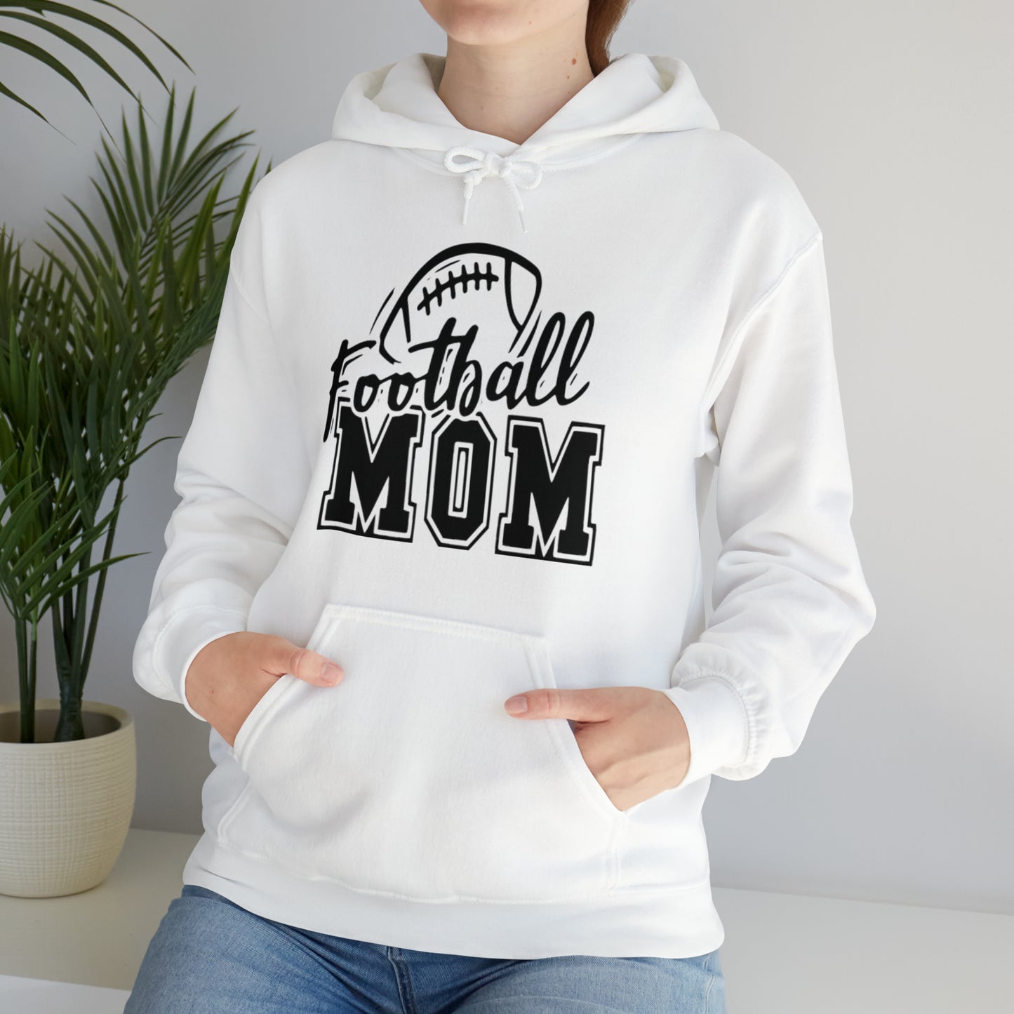 Football mom Heavy Blend™ Hooded Sweatshirt