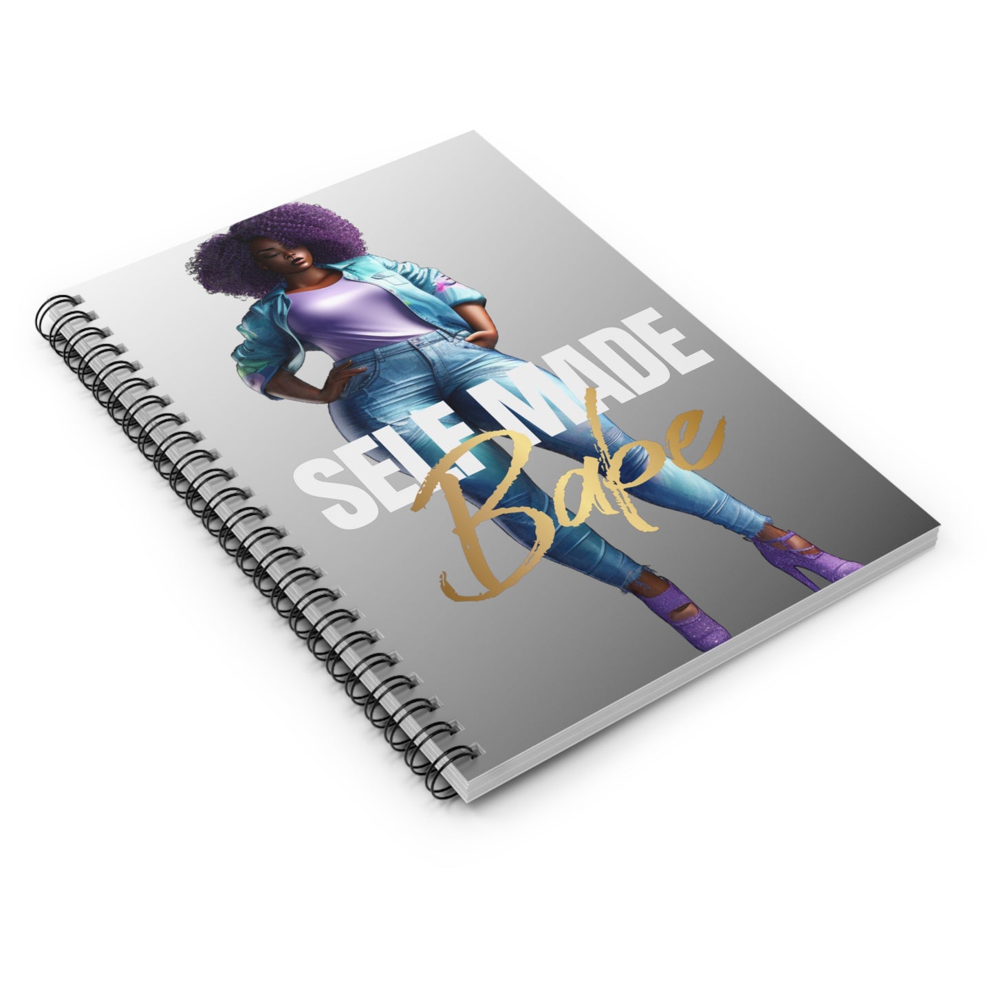 Self Made Babe Spiral Notebook - Ruled Line