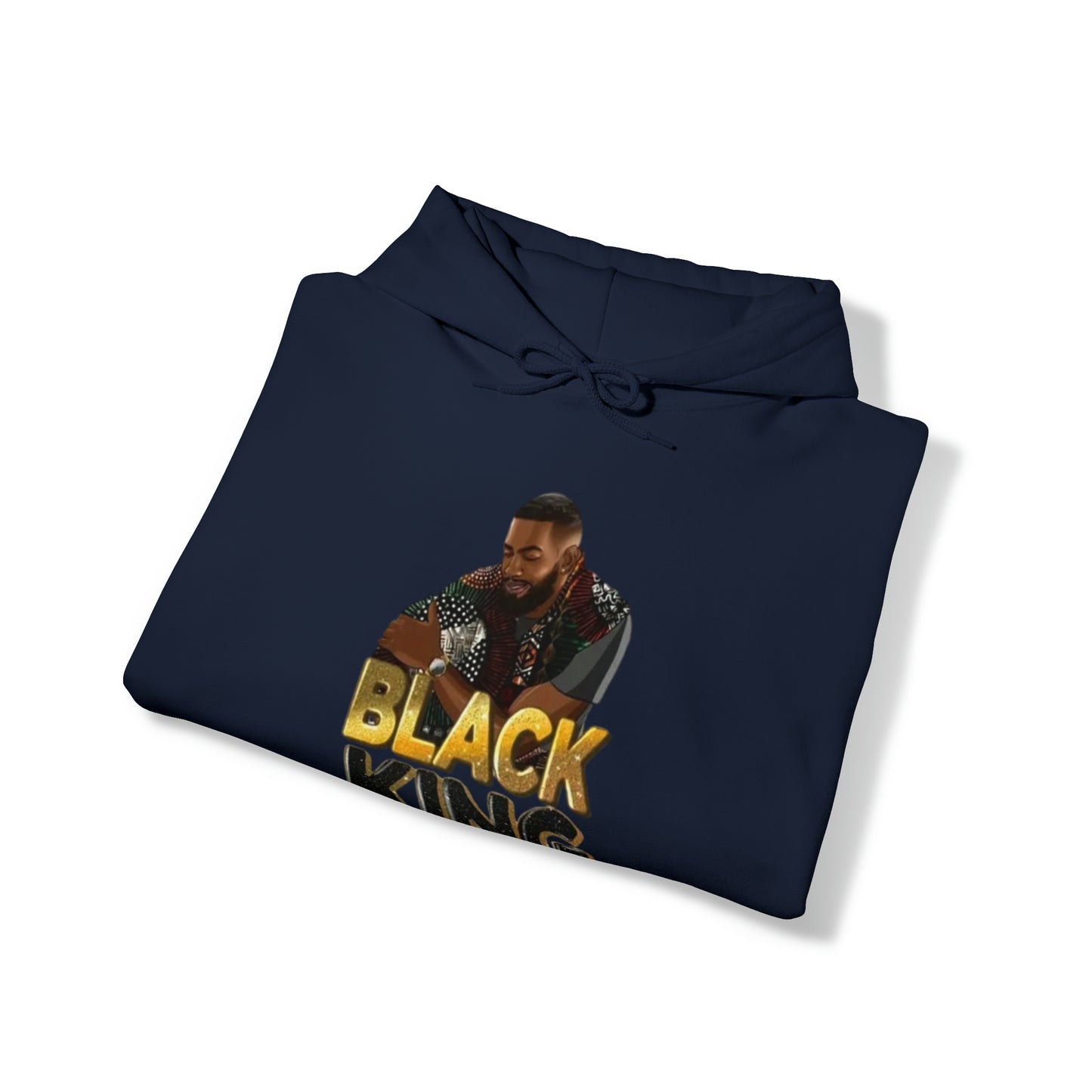 Black King Heavy Blend™ Hooded Sweatshirt