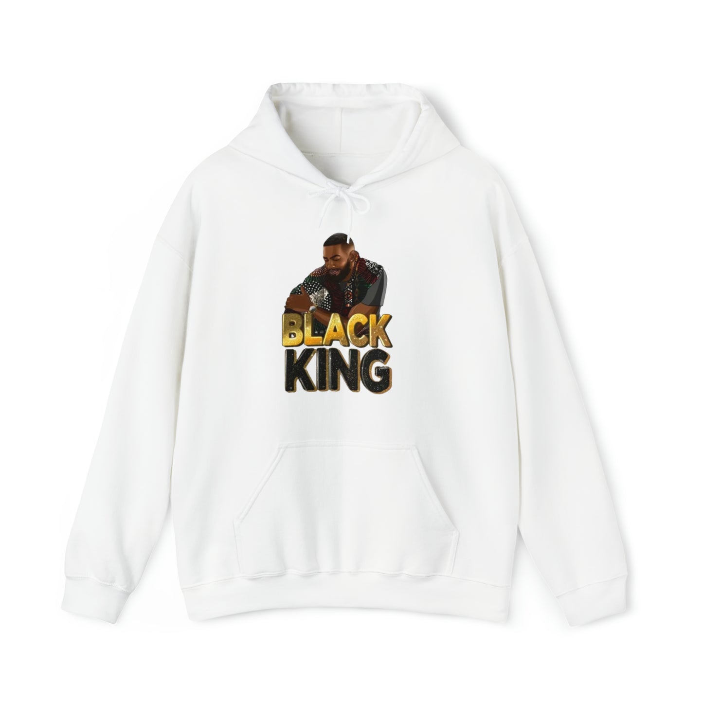 Black King Heavy Blend™ Hooded Sweatshirt