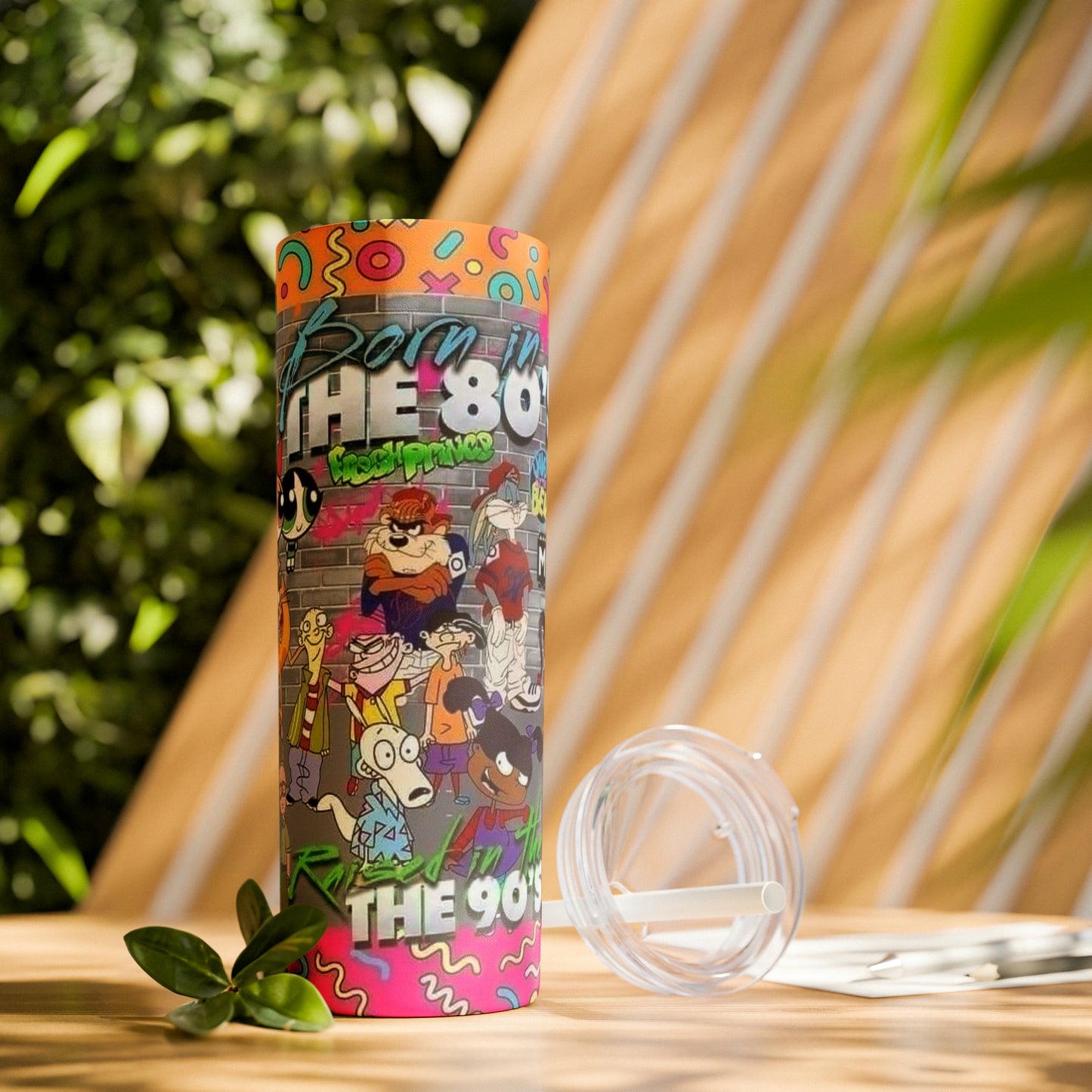 Born in the 80s Tumbler with Straw, 20oz