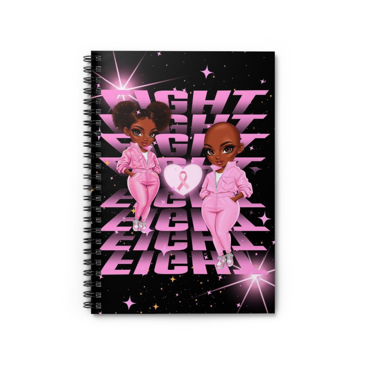 Fight cancer Spiral Notebook - Ruled Line