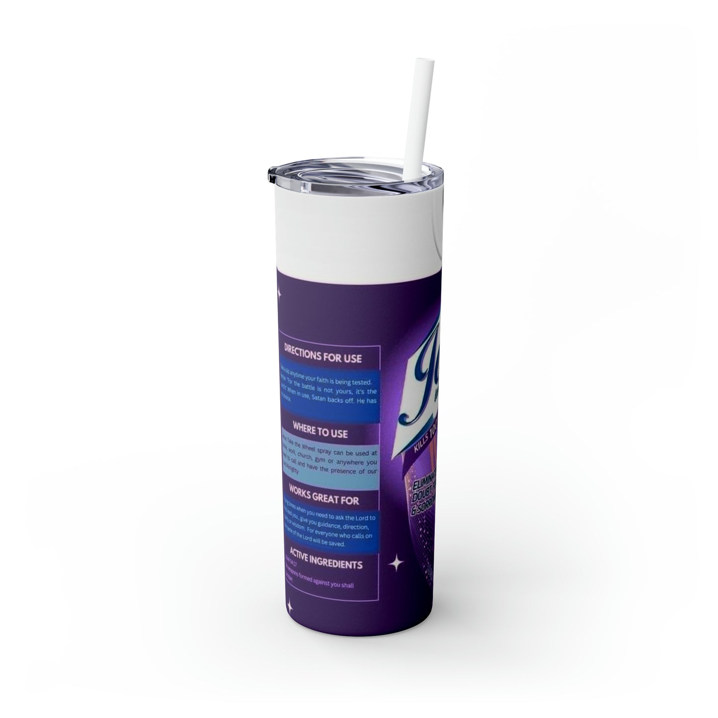 Jesus take the wheel Tumbler with Straw, 20oz