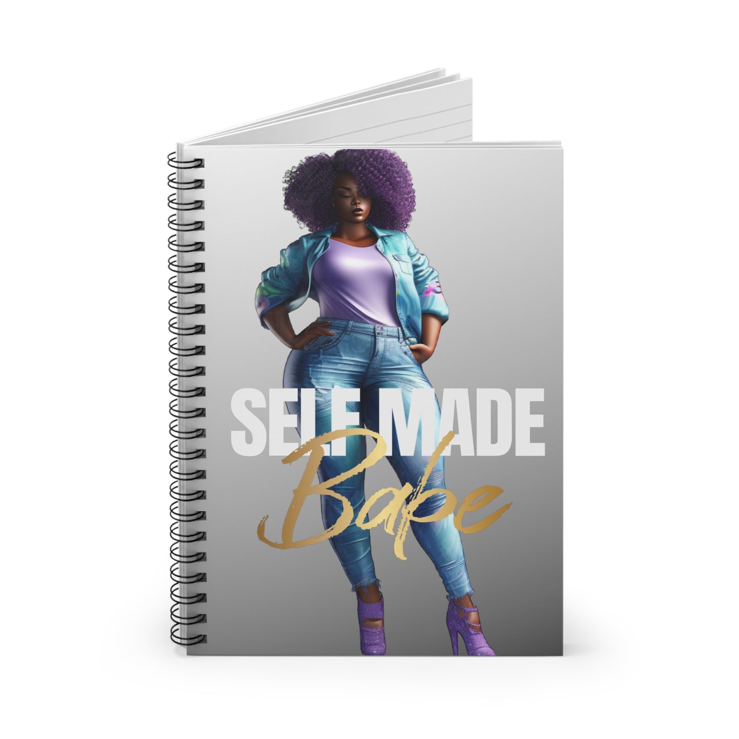 Self Made Babe Spiral Notebook - Ruled Line