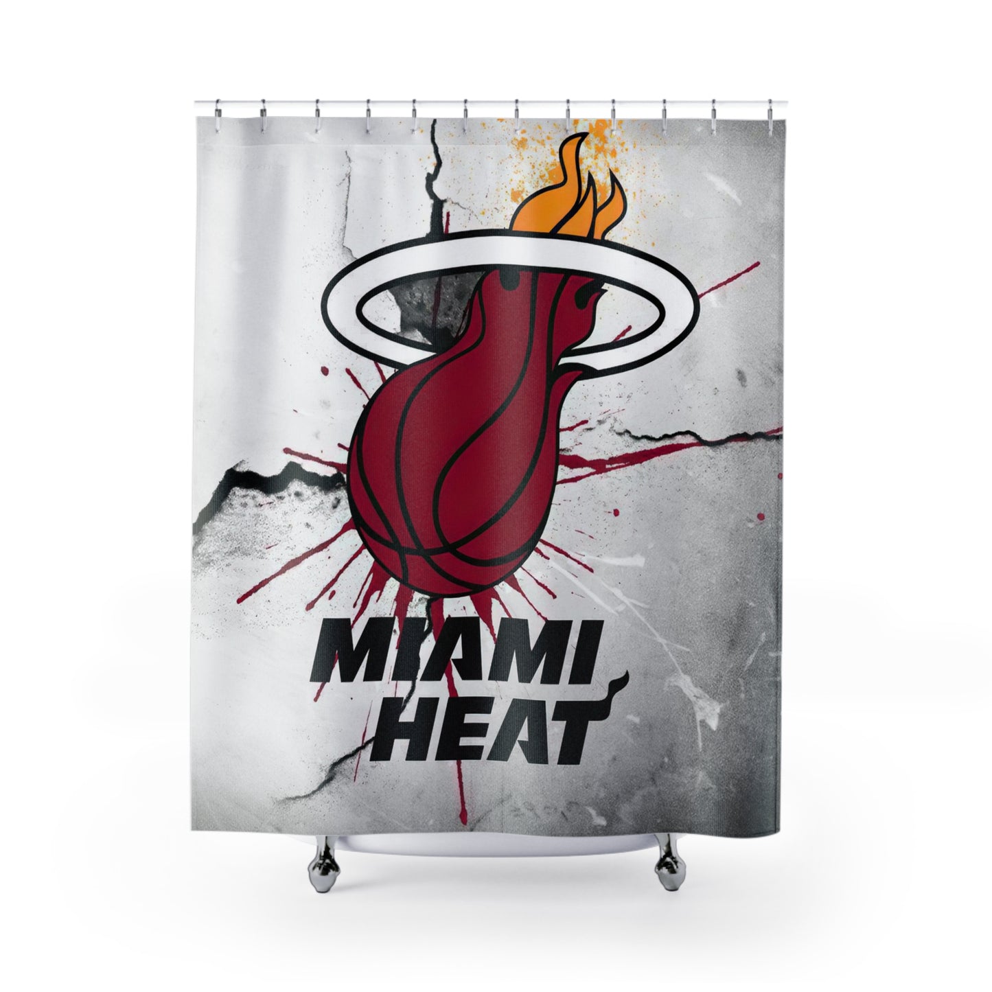 miami heat Shower Curtains