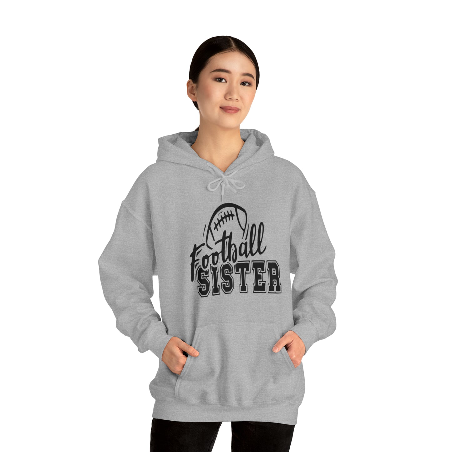 Football sister Hooded Sweatshirt