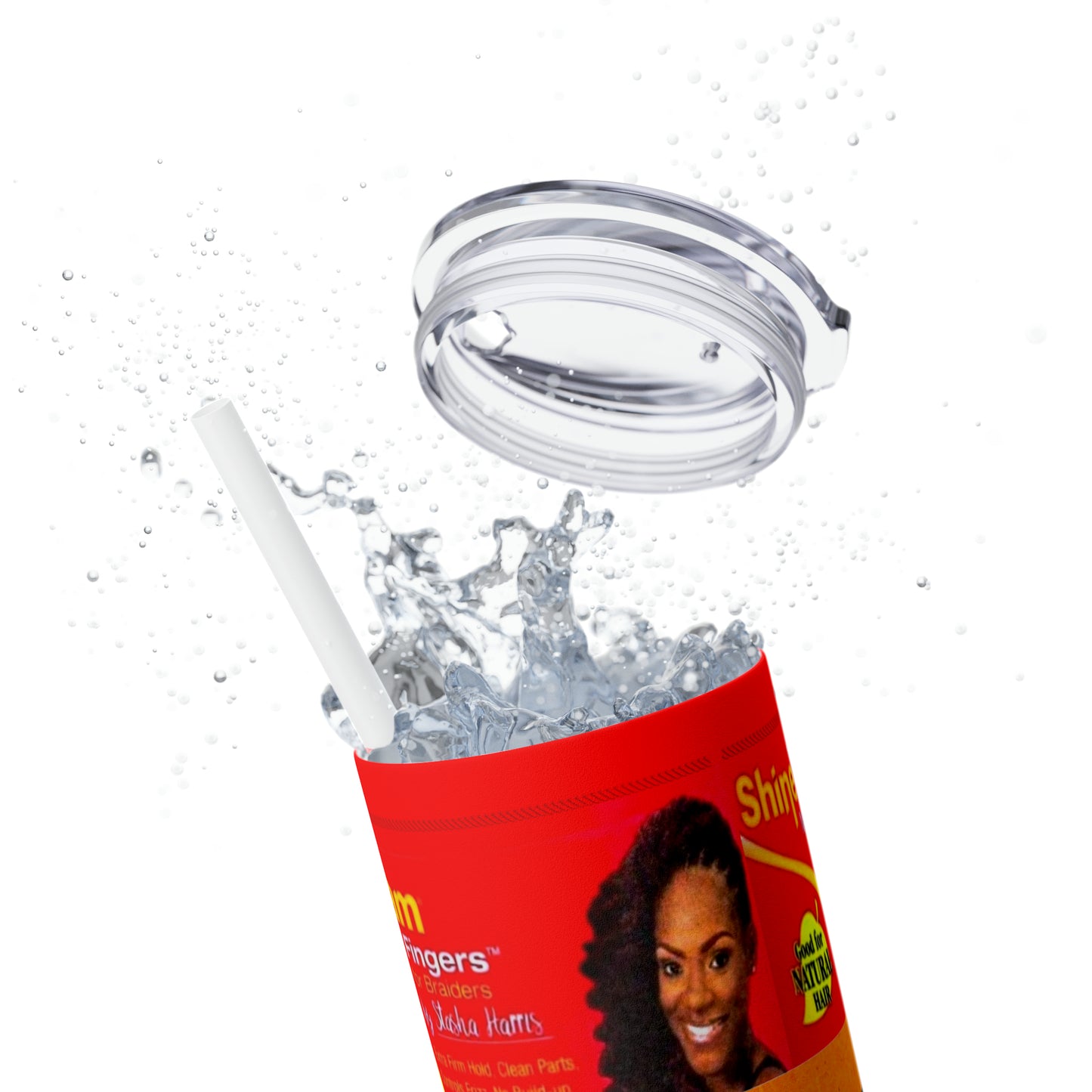 Shine jam Skinny Tumbler with Straw, 20oz