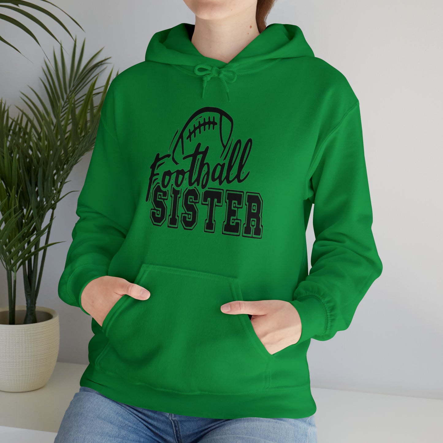 Football sister Hooded Sweatshirt