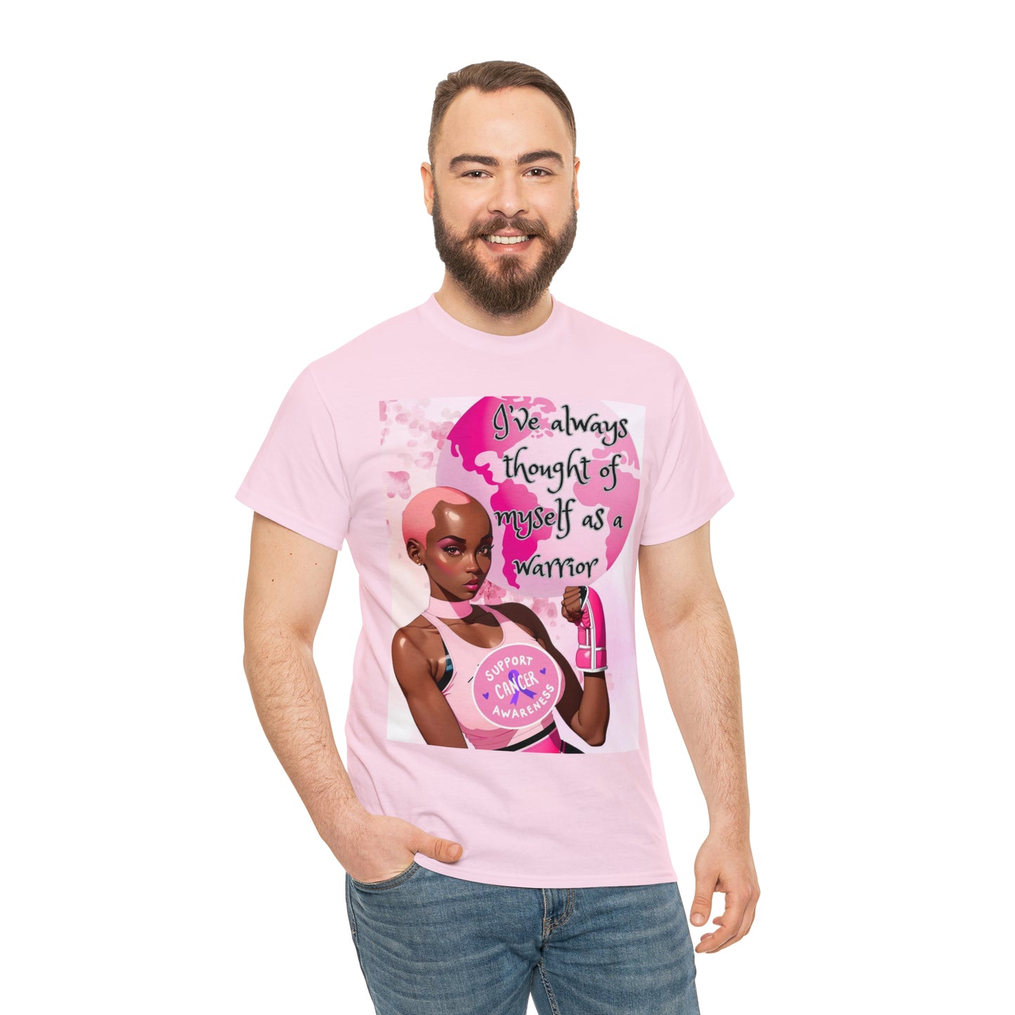 Breast cancer Heavy Cotton Tee