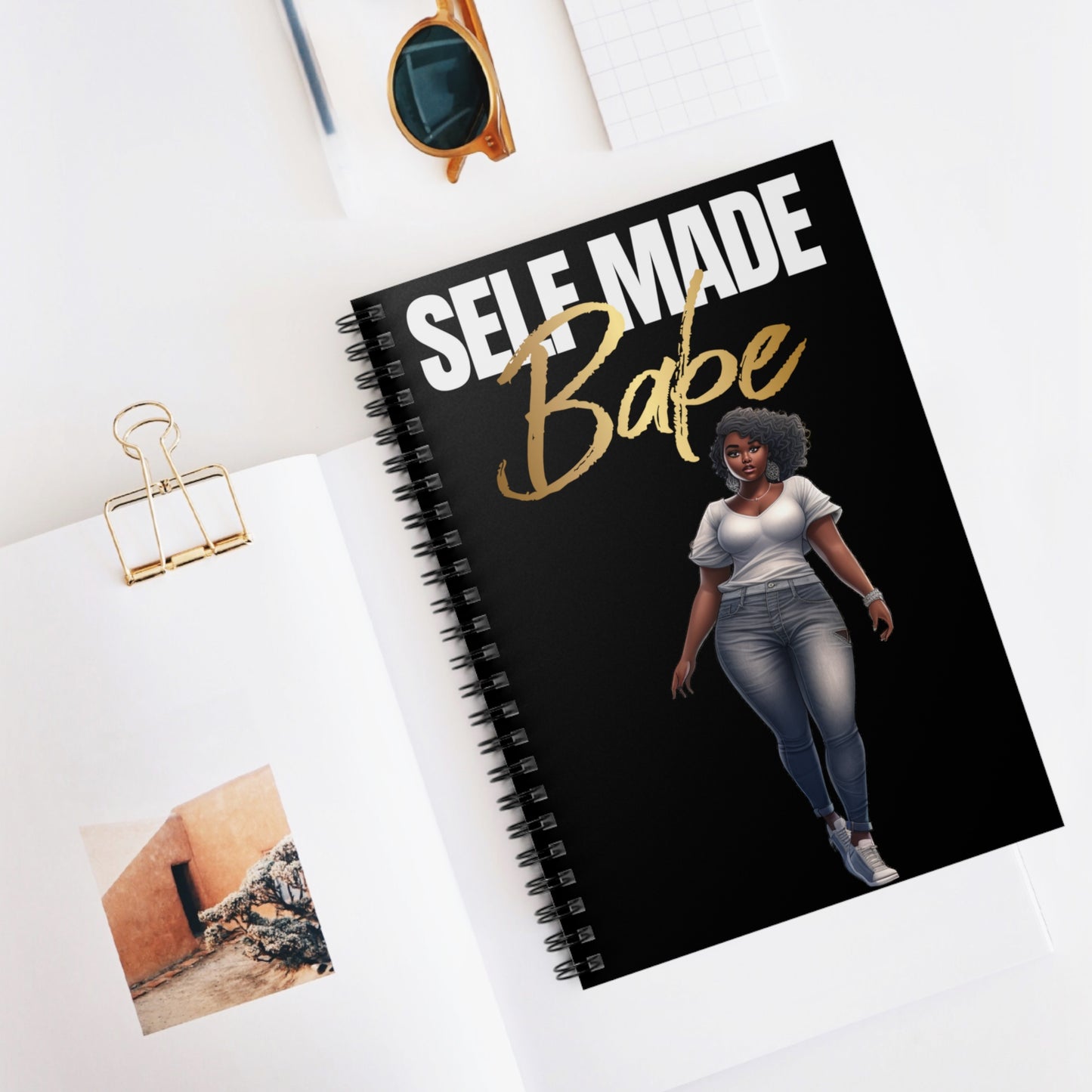 Self made babe Spiral Notebook - Ruled Line