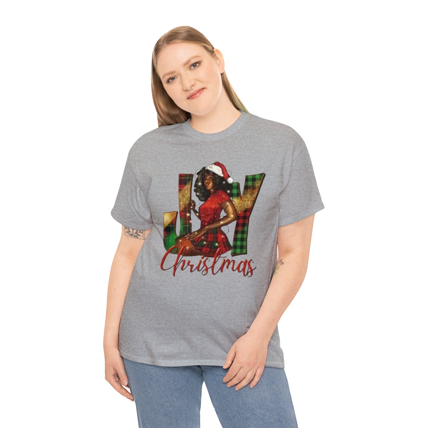 Woman's Heavy Cotton Christmas Tee