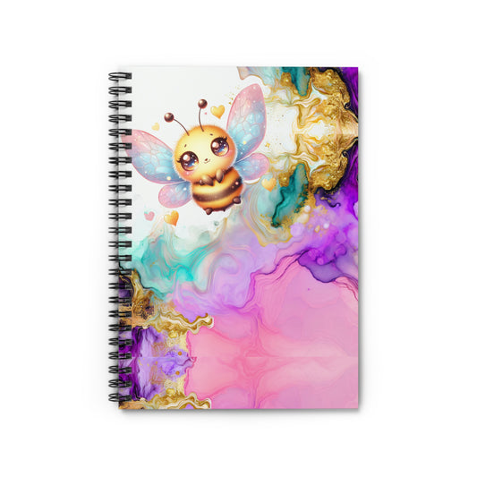 Bee Spiral Notebook - Ruled Line