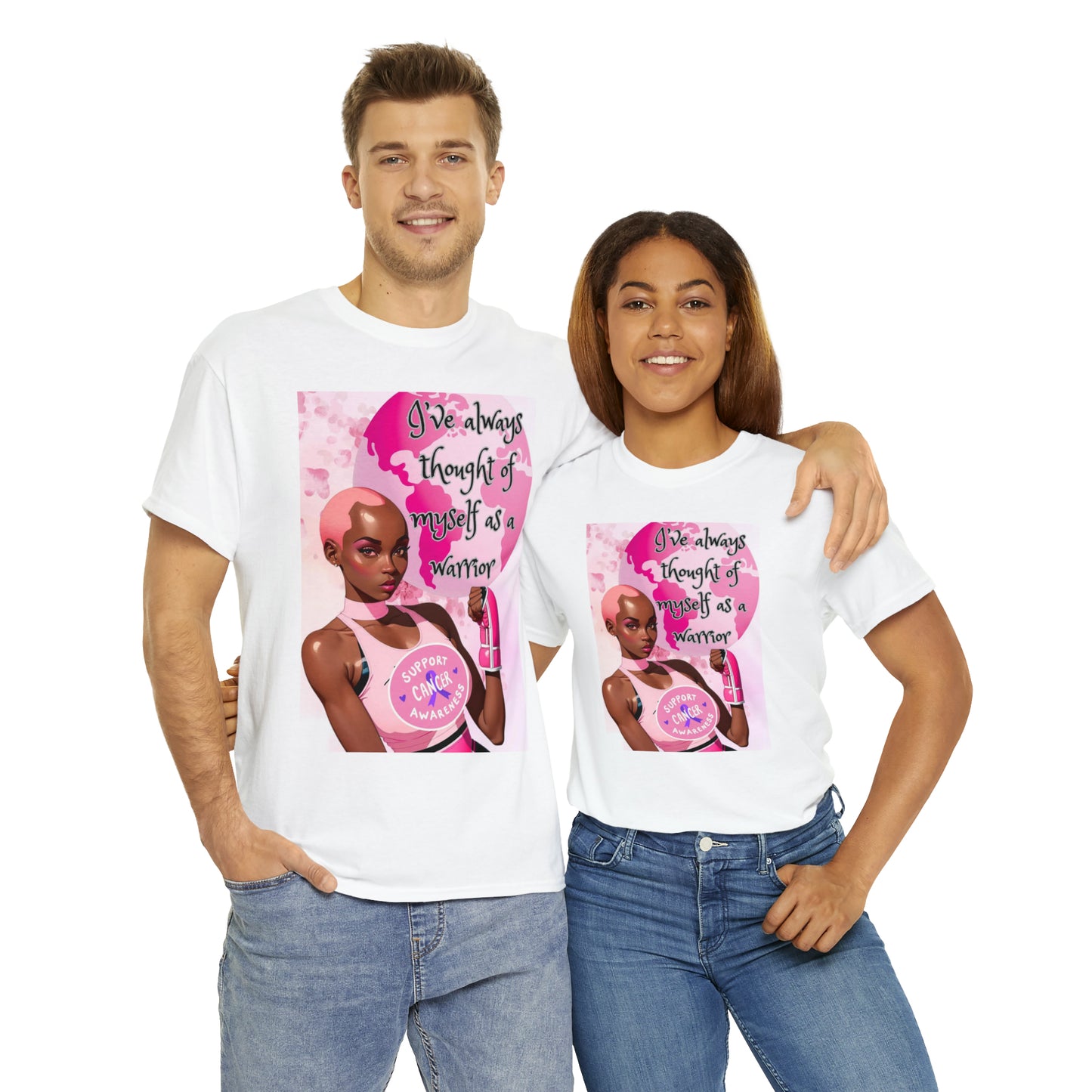 Breast cancer Heavy Cotton Tee