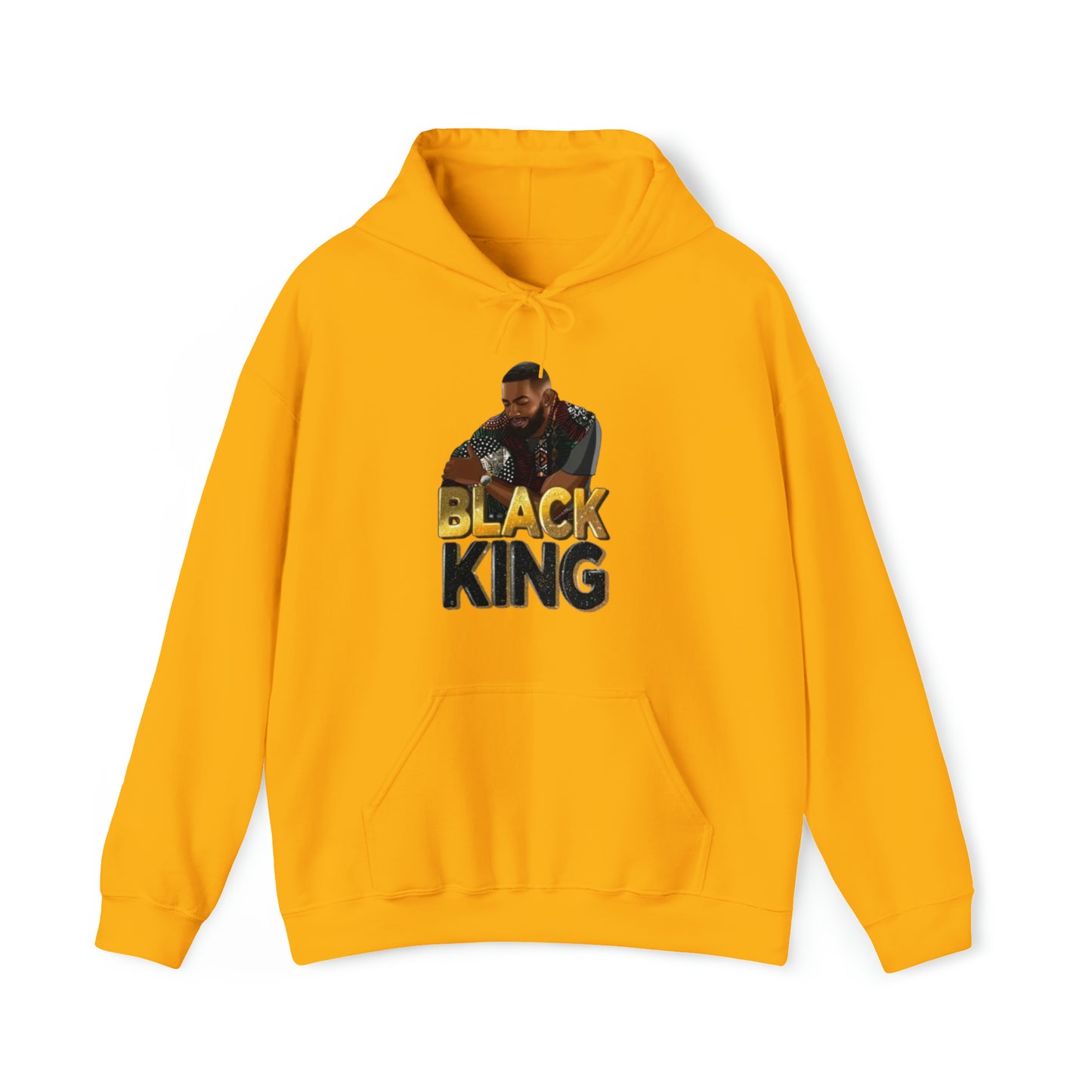 Black King Heavy Blend™ Hooded Sweatshirt