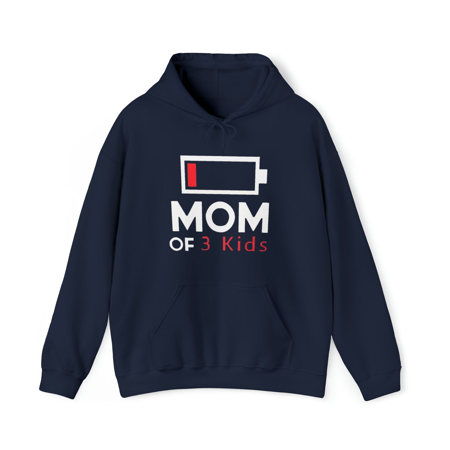 Mom of 3 kids Hooded Sweatshirt