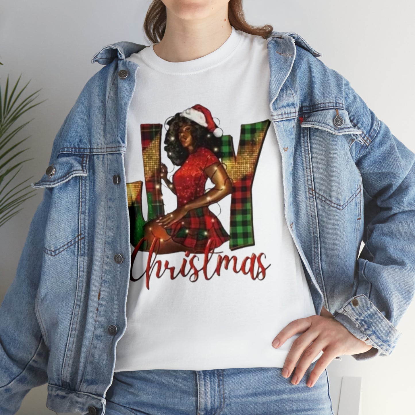 Woman's Heavy Cotton Christmas Tee