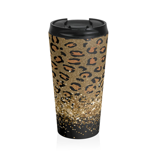 Leopard Stainless Steel Travel Mug