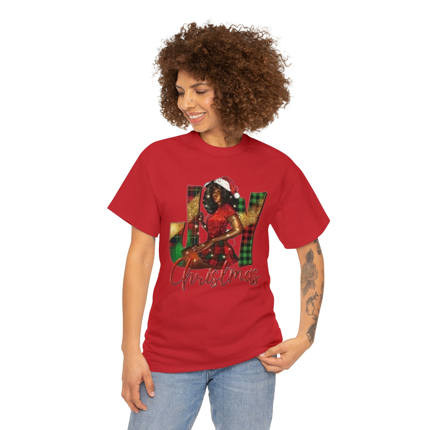 Woman's Heavy Cotton Christmas Tee