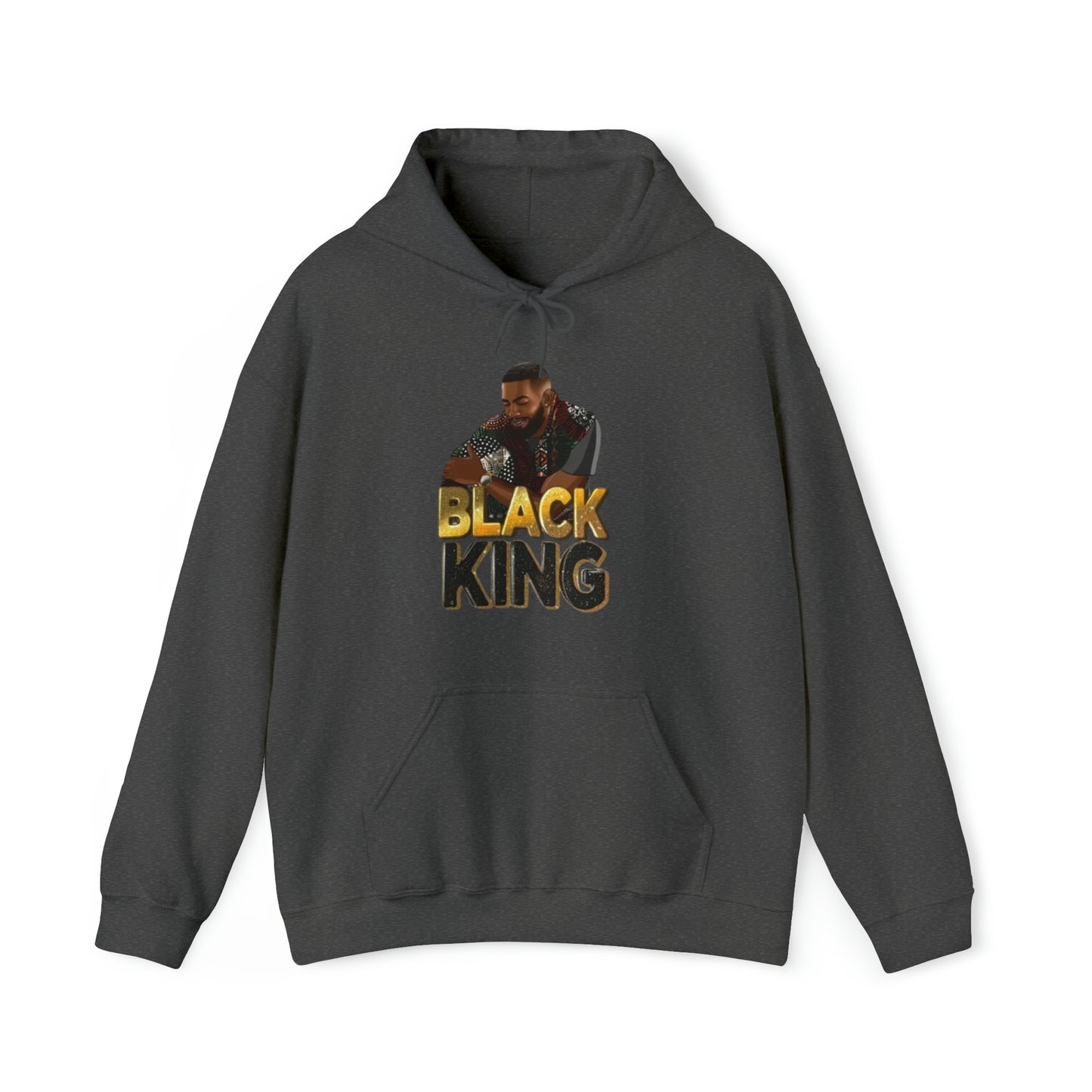 Black King Heavy Blend™ Hooded Sweatshirt