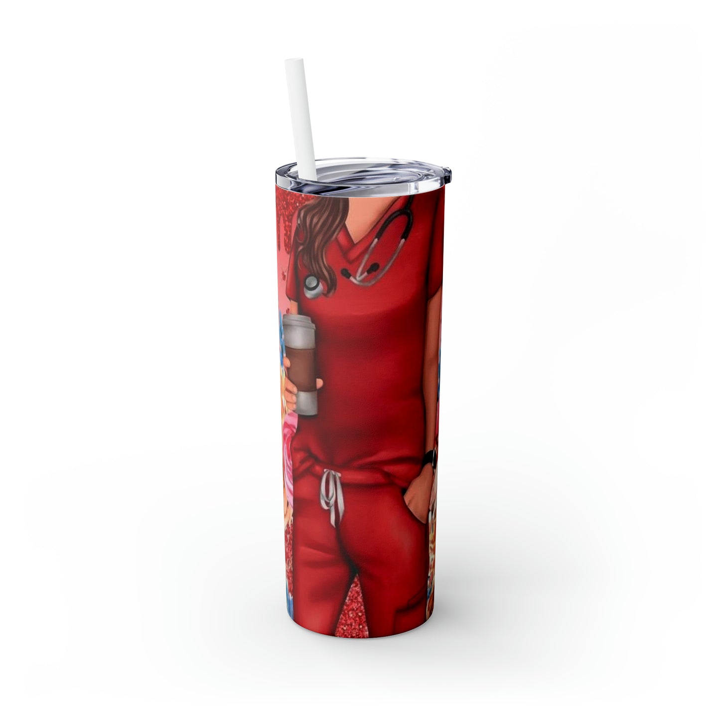 Skinny Tumbler with Straw, 20oz