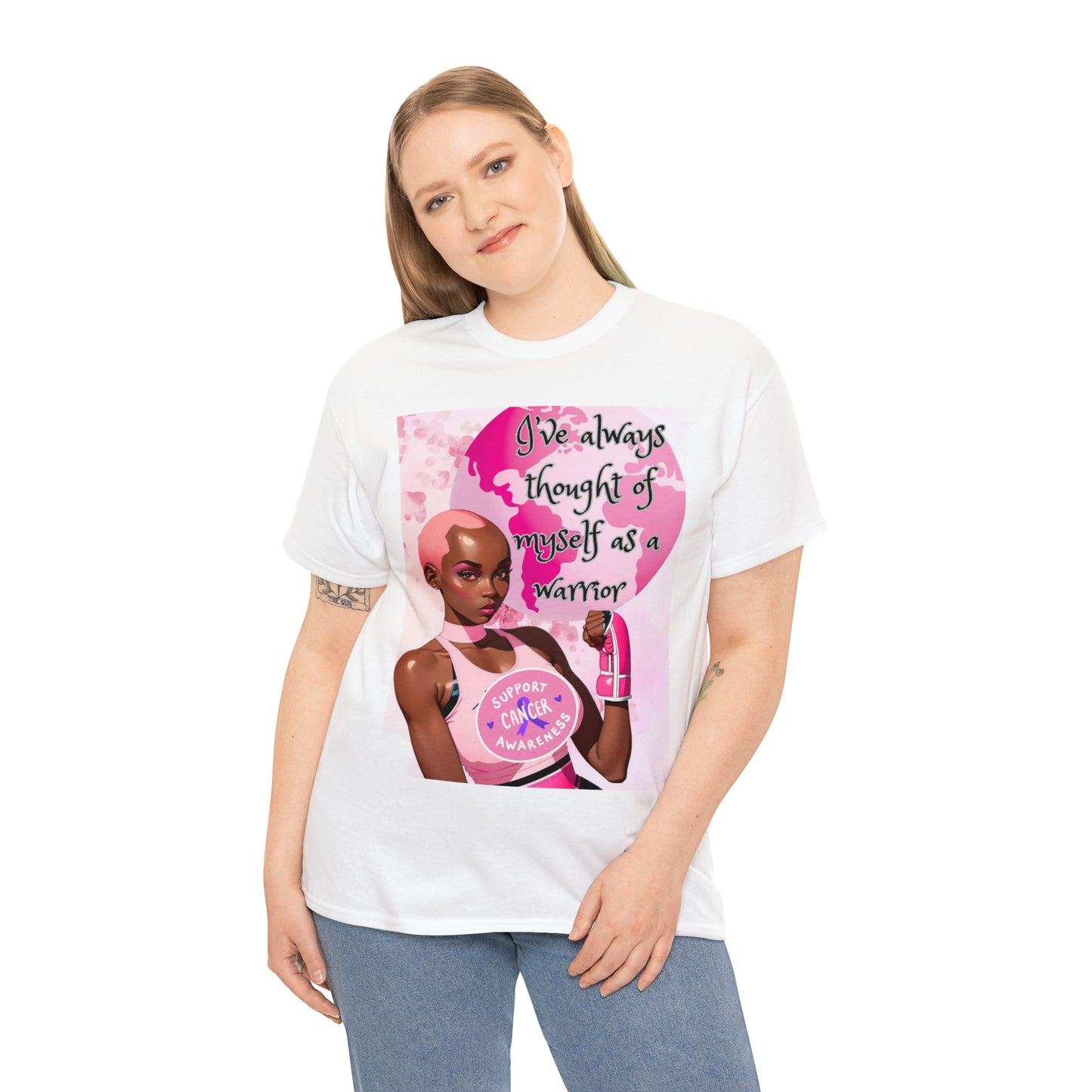 Breast cancer Heavy Cotton Tee