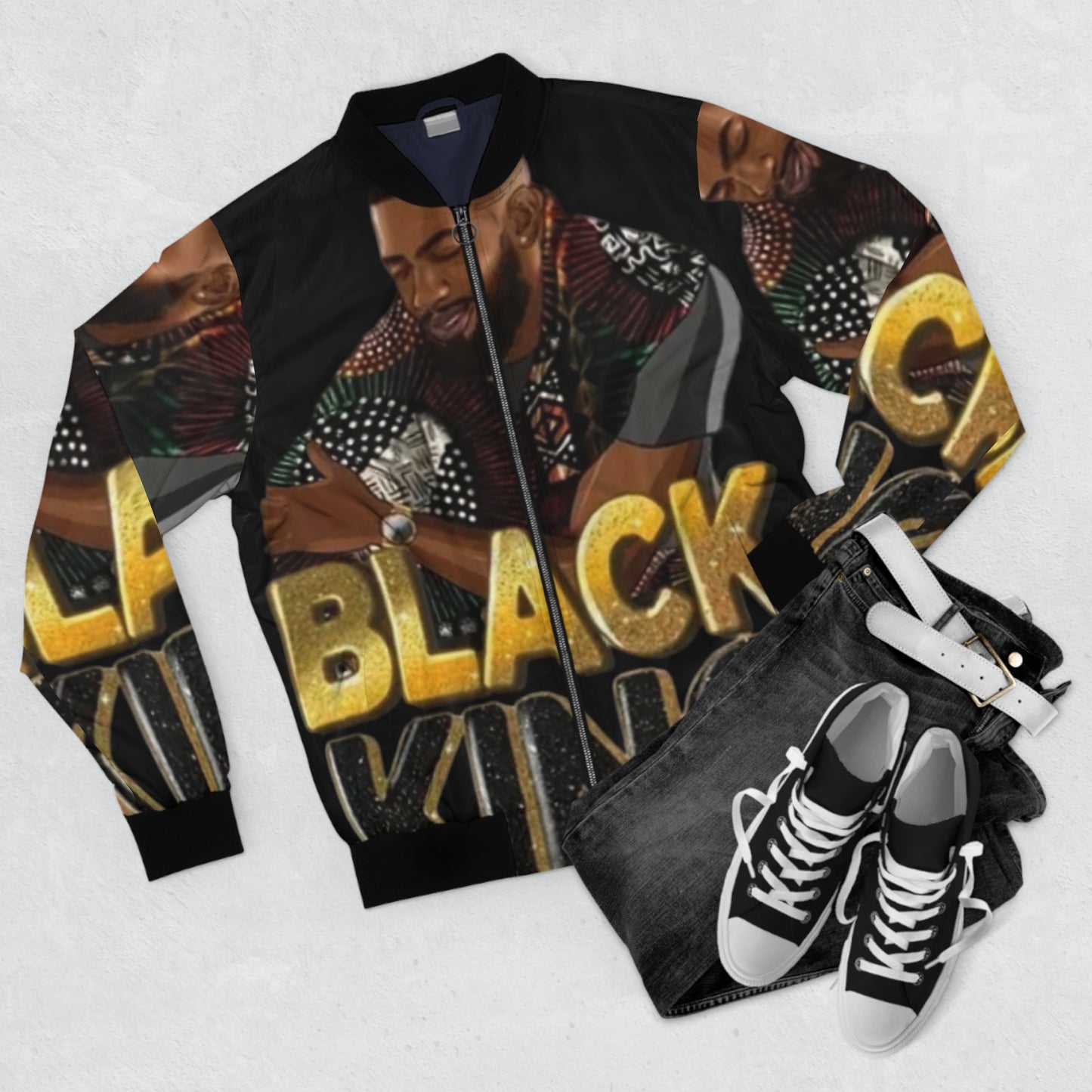 Black King Men's Bomber Jacket