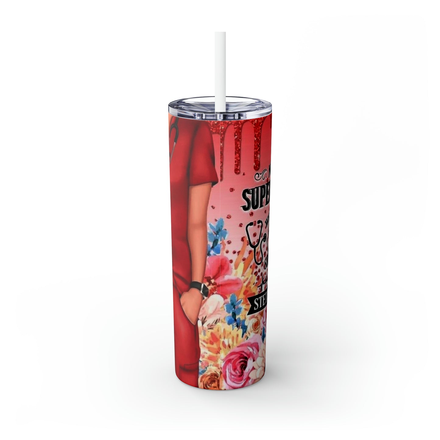 Skinny Tumbler with Straw, 20oz