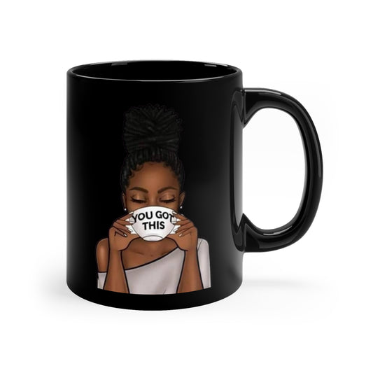 Black Coffee Mug, 11oz