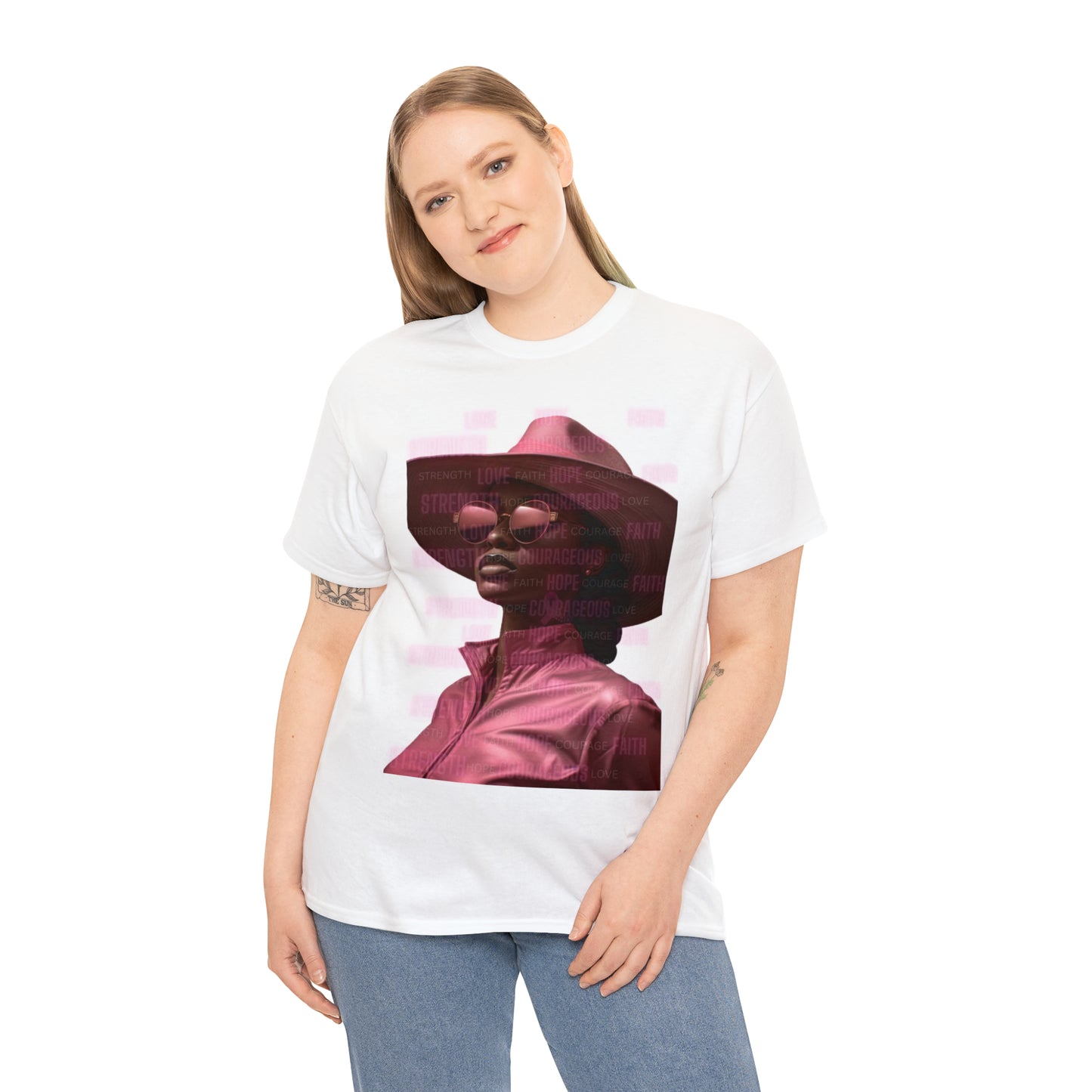 Breast cancer Heavy Cotton Tee