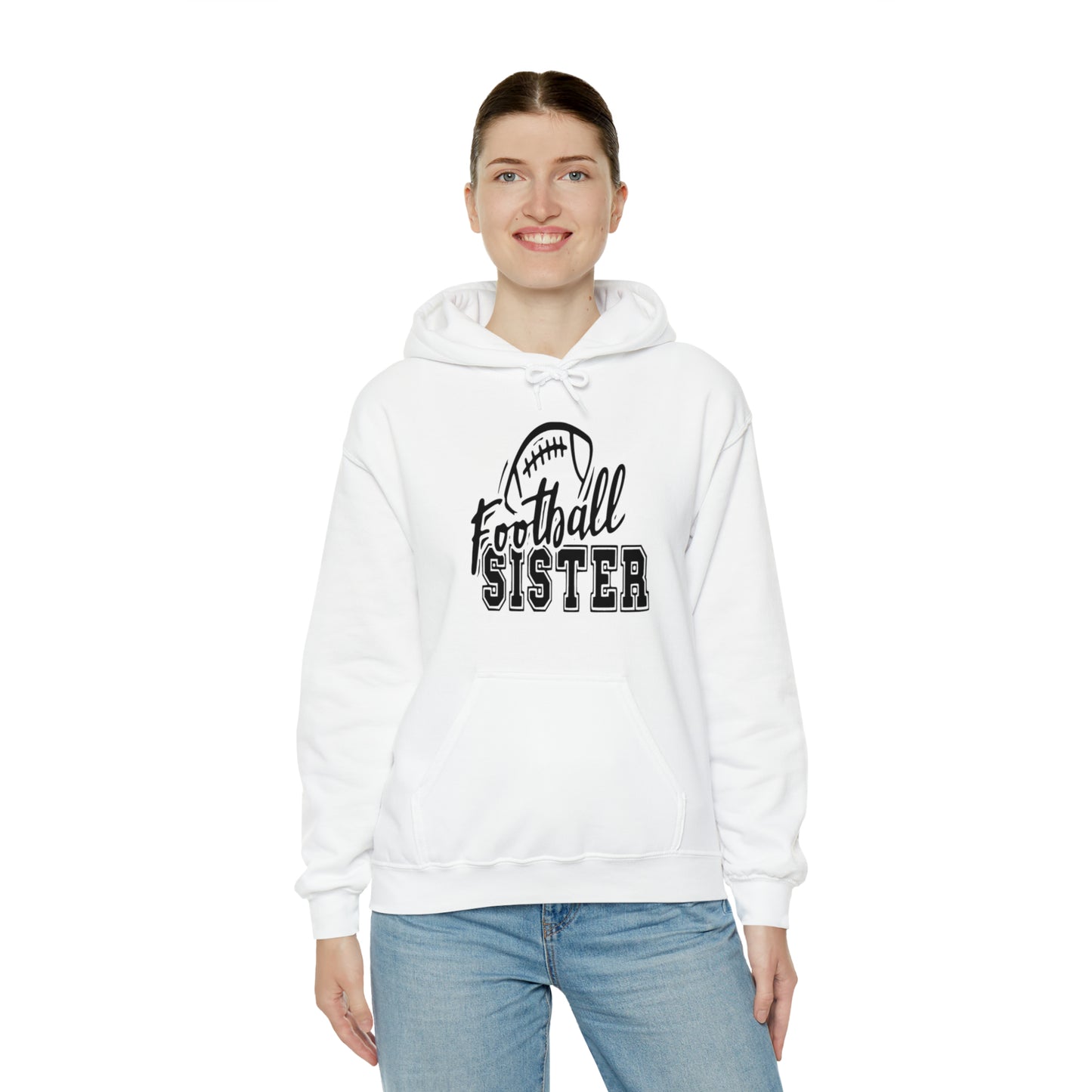 Football sister Hooded Sweatshirt