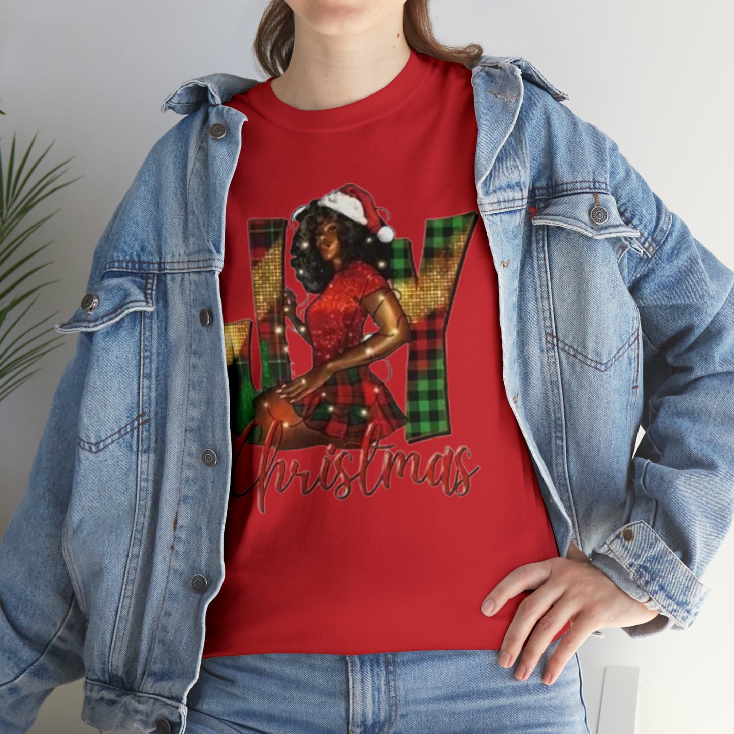 Woman's Heavy Cotton Christmas Tee