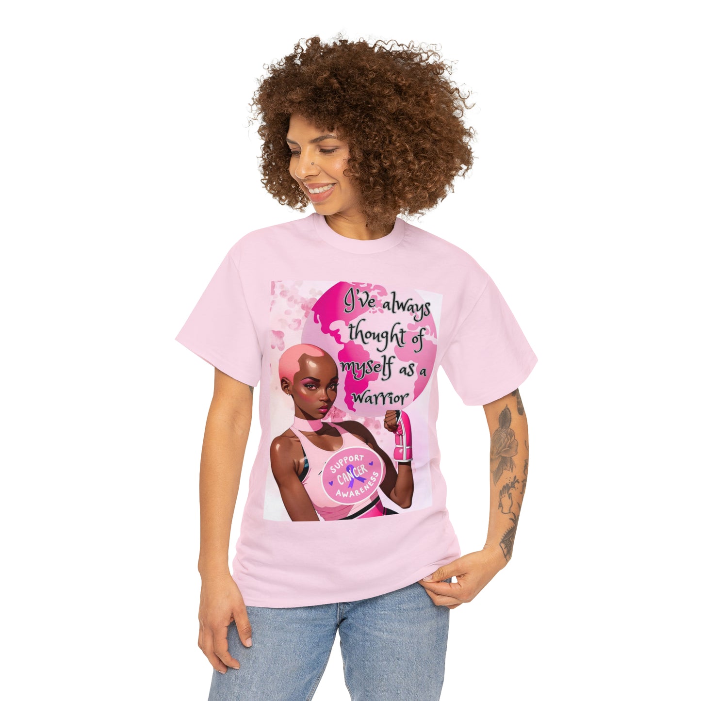 Breast cancer Heavy Cotton Tee