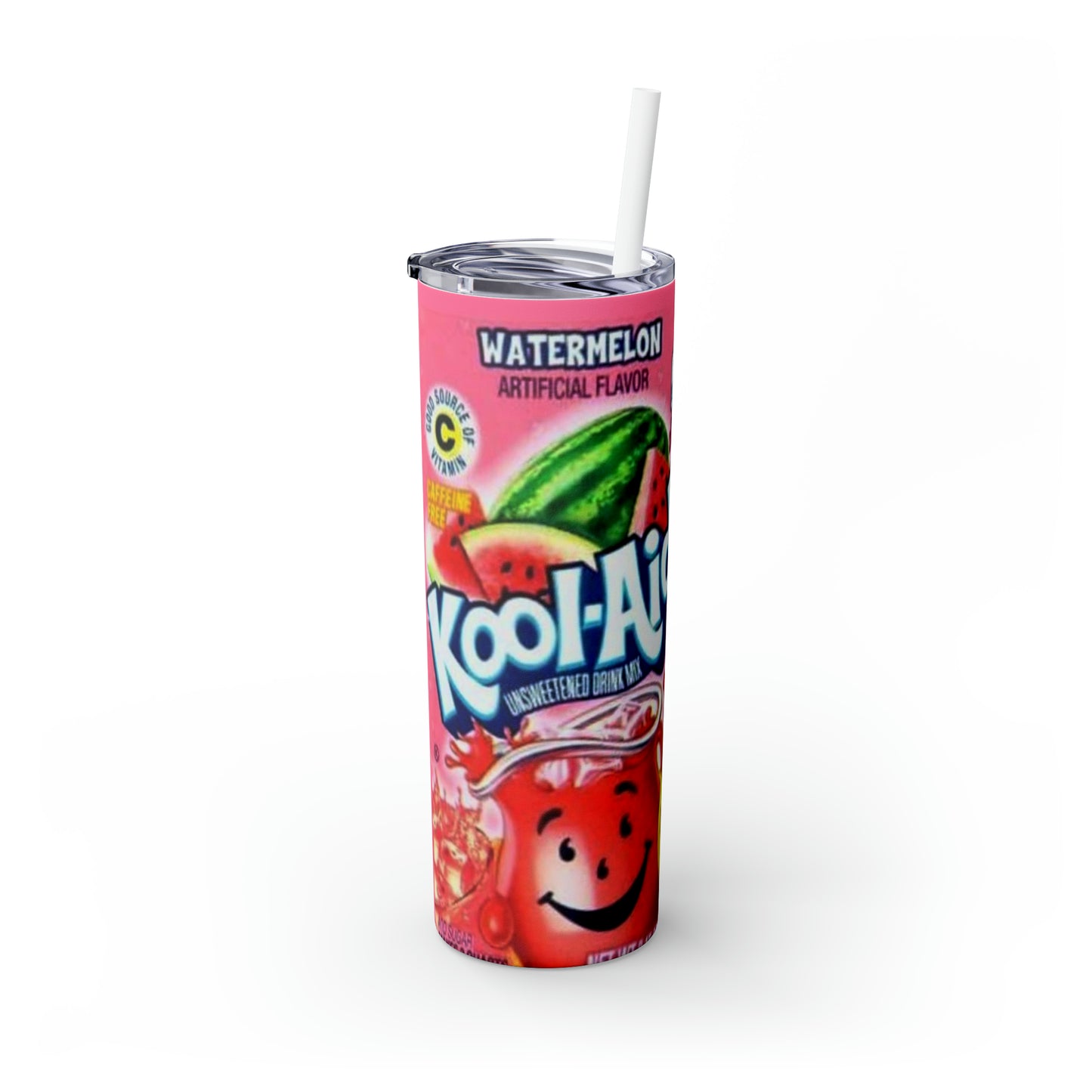 Kool-aid Skinny Tumbler with Straw, 20oz