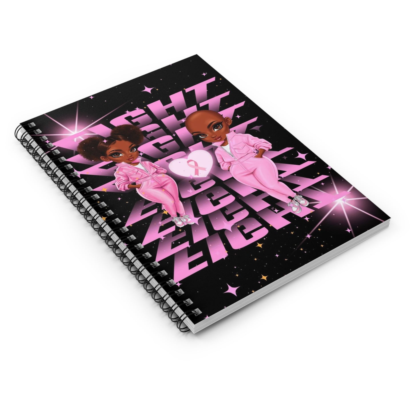 Fight cancer Spiral Notebook - Ruled Line