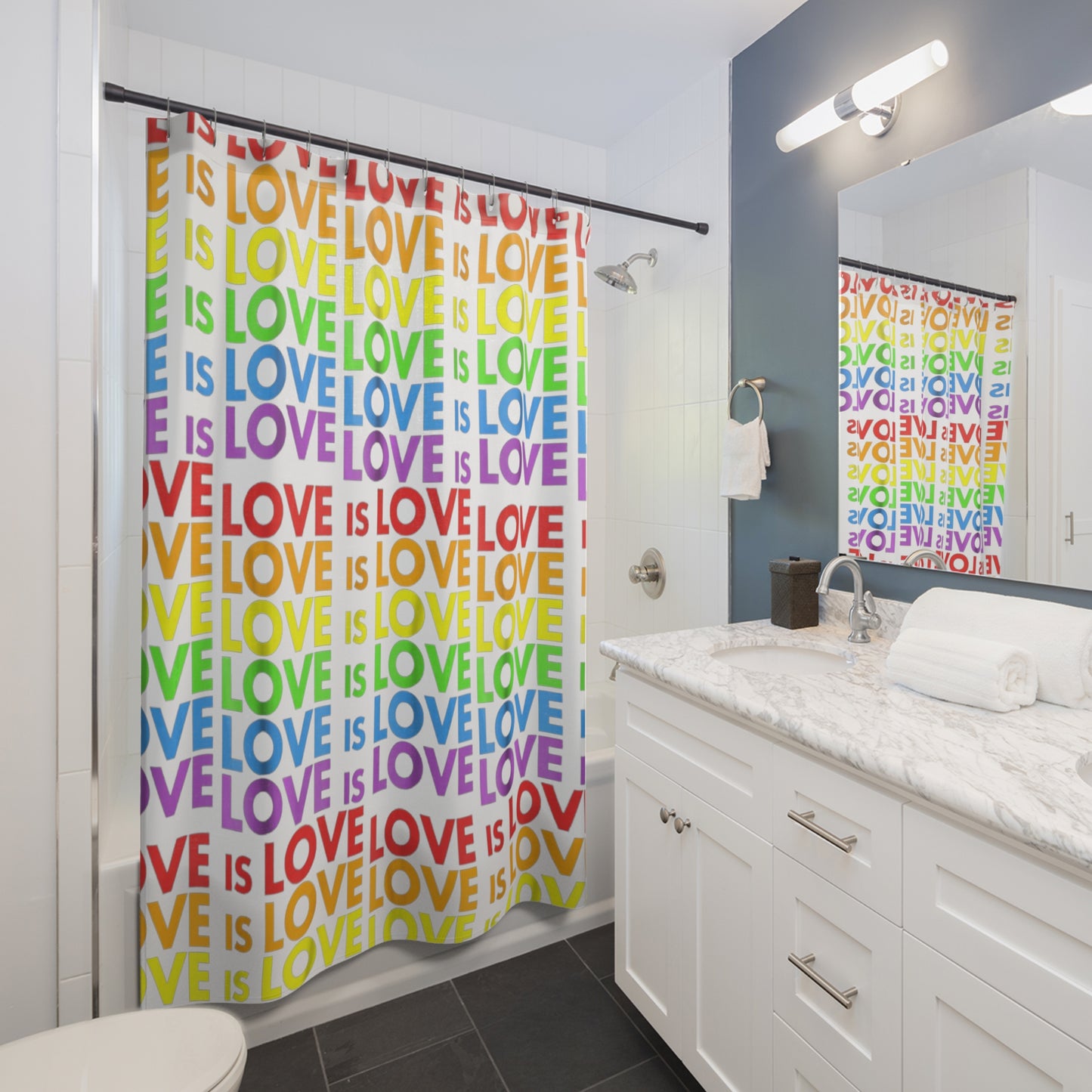 Love is Love Shower Curtains