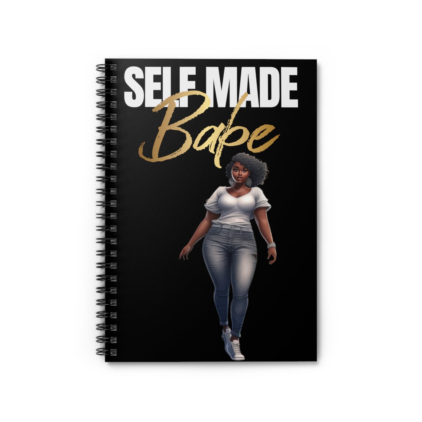 Self made babe Spiral Notebook - Ruled Line