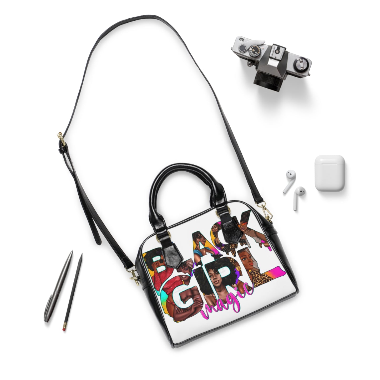 black girl magic Shoulder Handbag