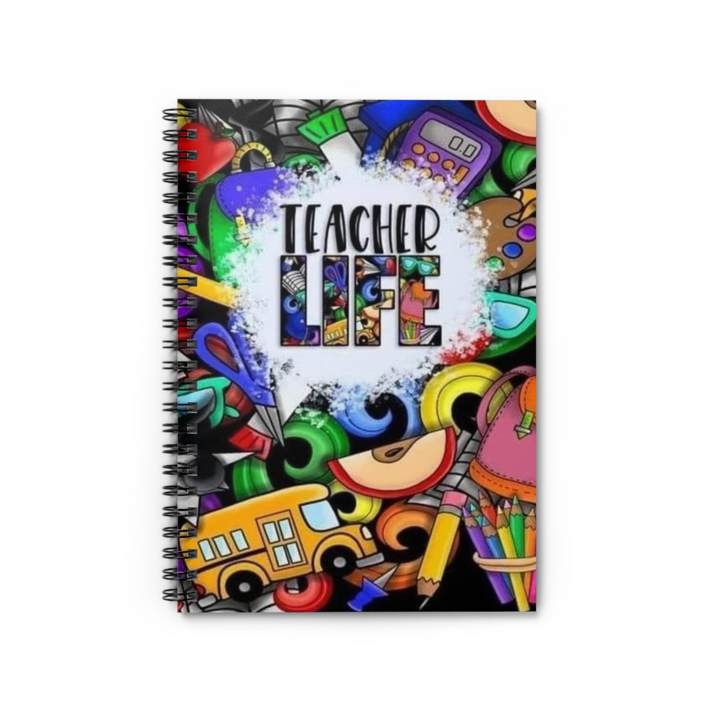 Teacher Life Spiral Notebook - Ruled Line