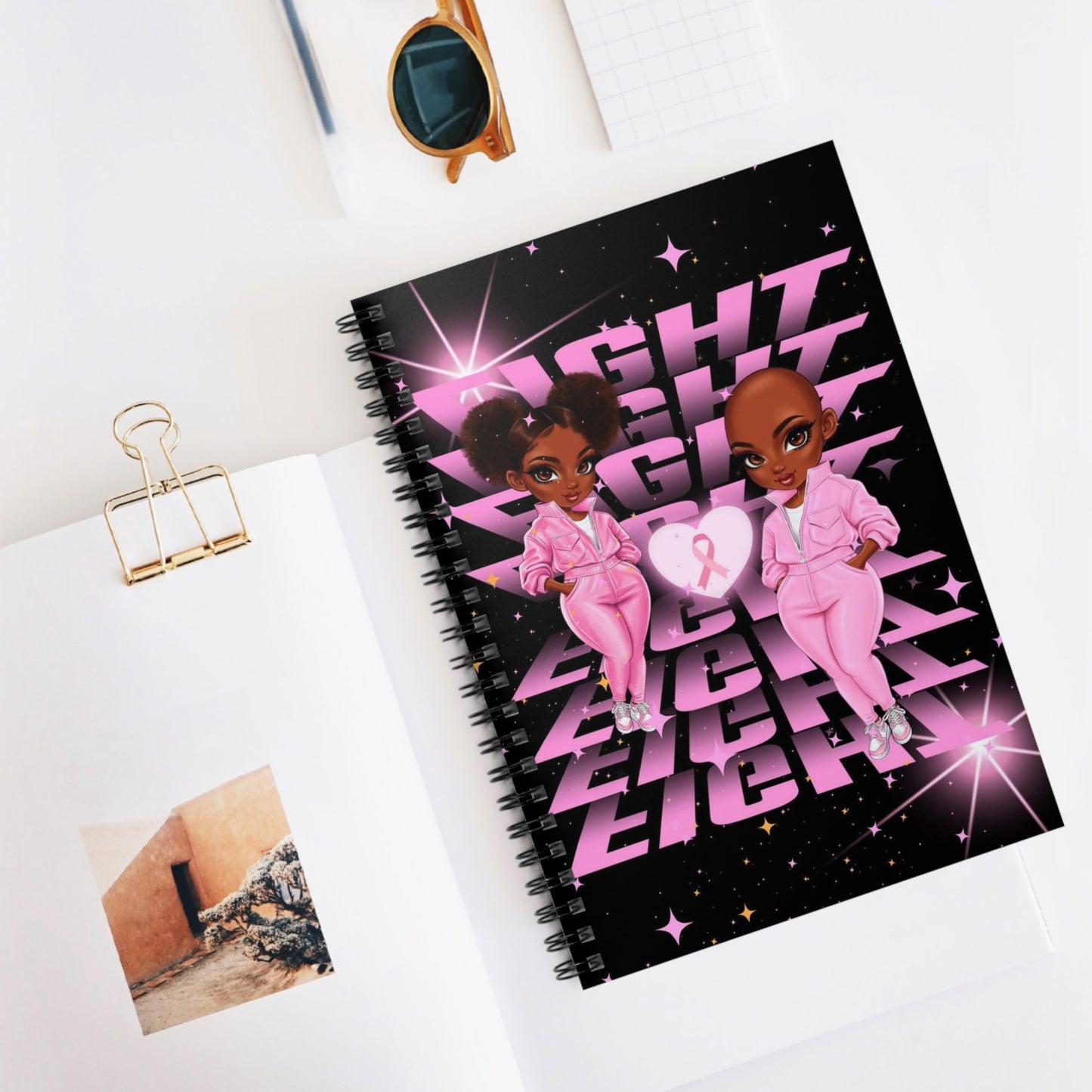 Fight cancer Spiral Notebook - Ruled Line