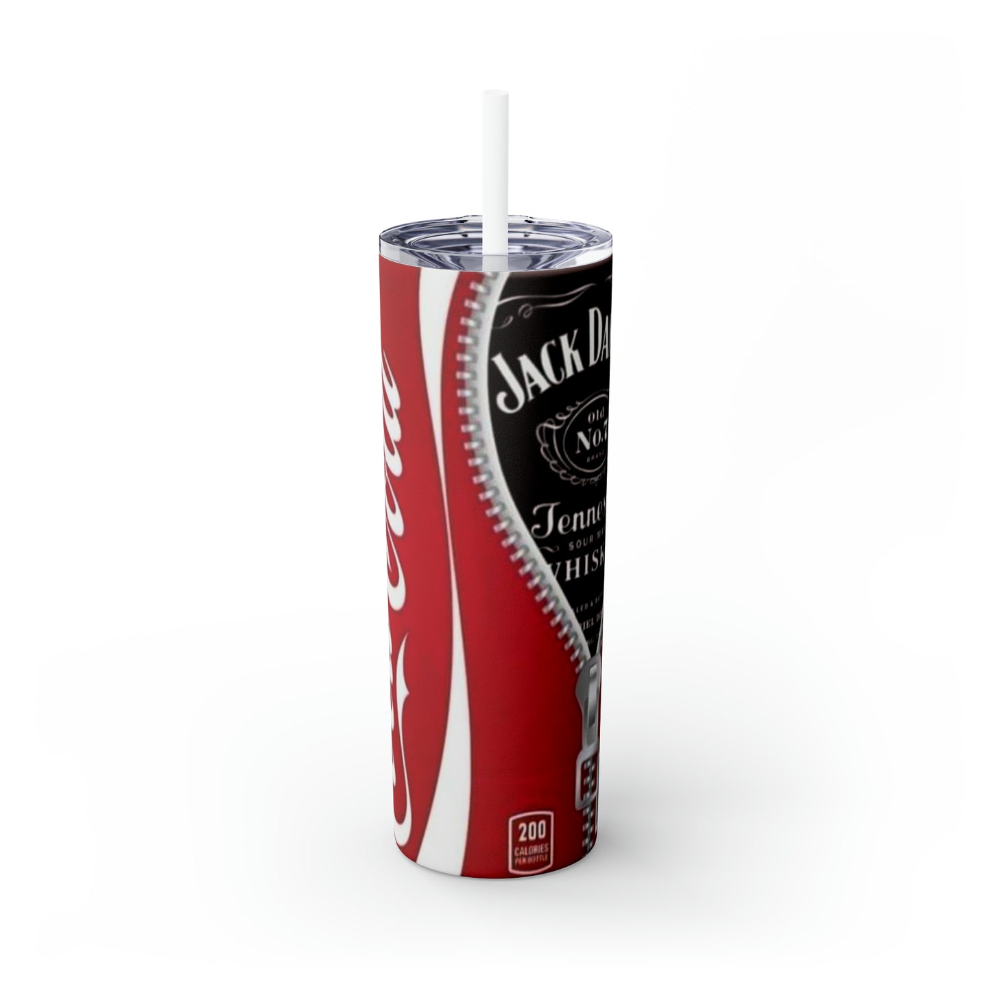 Cola Skinny Tumbler with Straw, 20oz