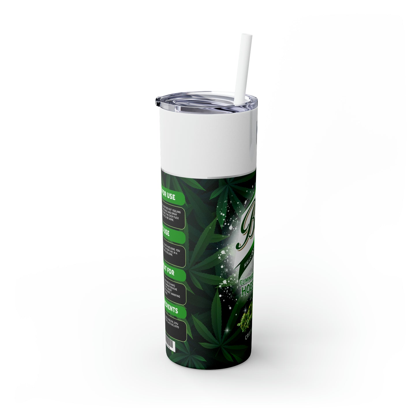 Skinny Tumbler with Straw, 20oz