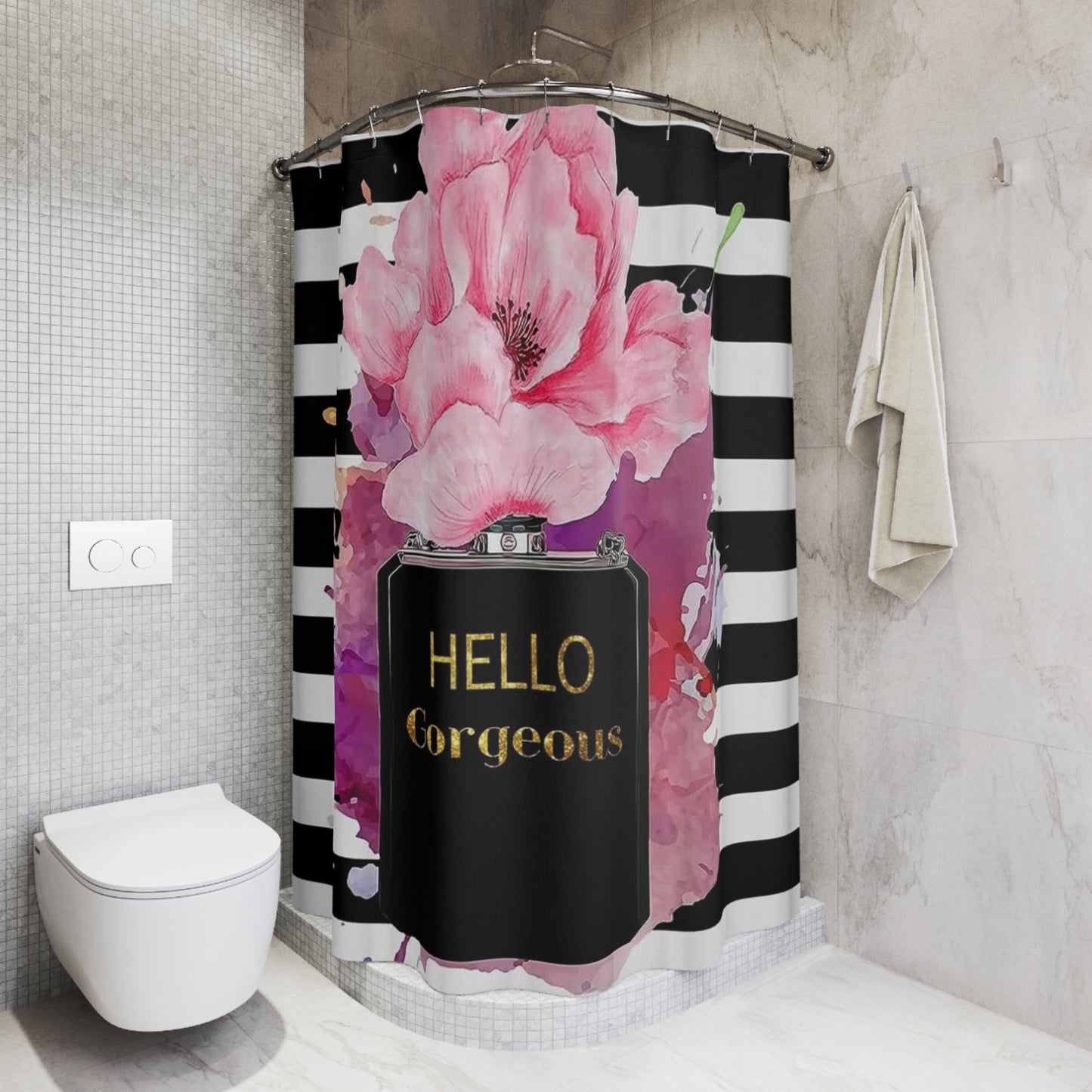 Hello gorgeous Polyester Shower Curtain