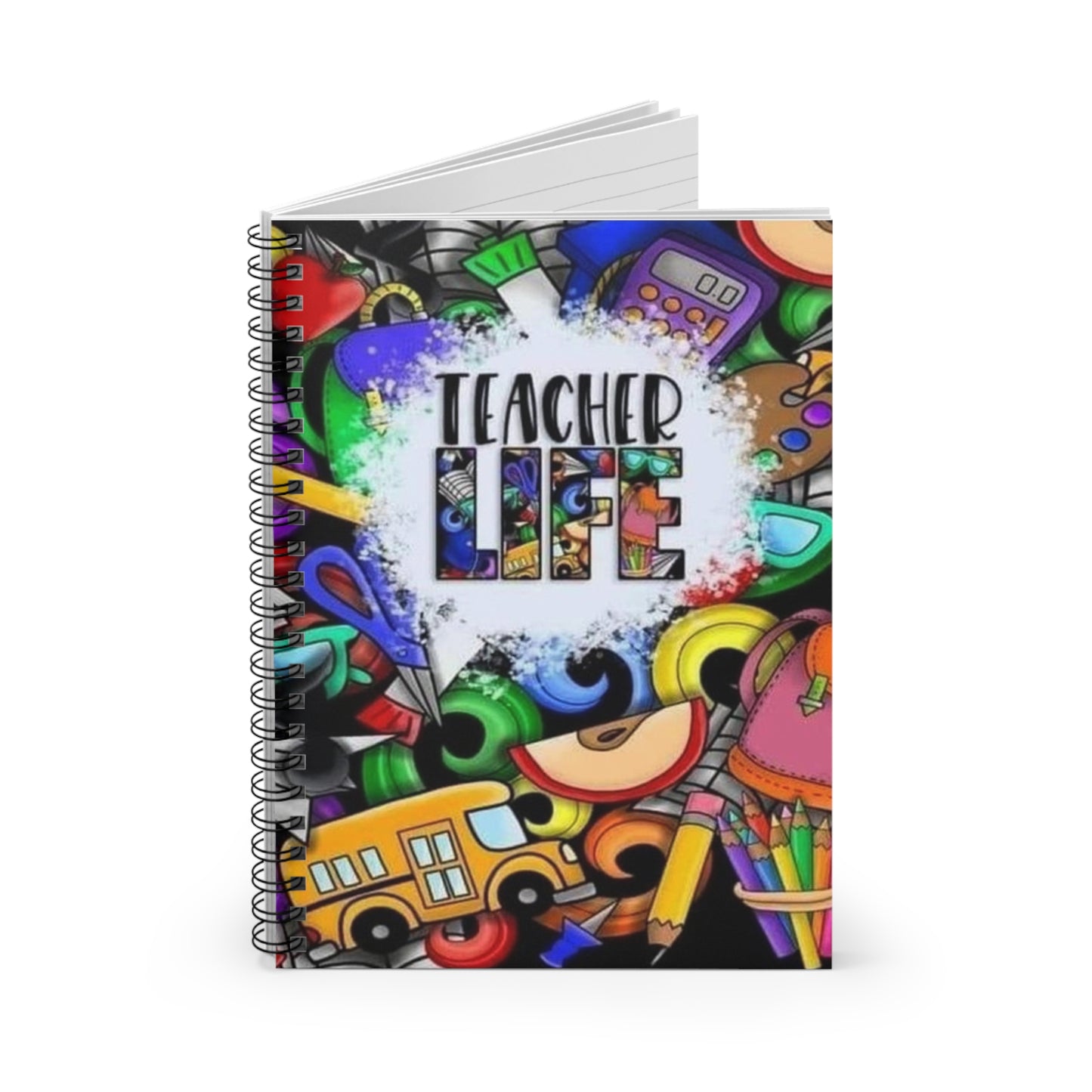 Teacher Life Spiral Notebook - Ruled Line