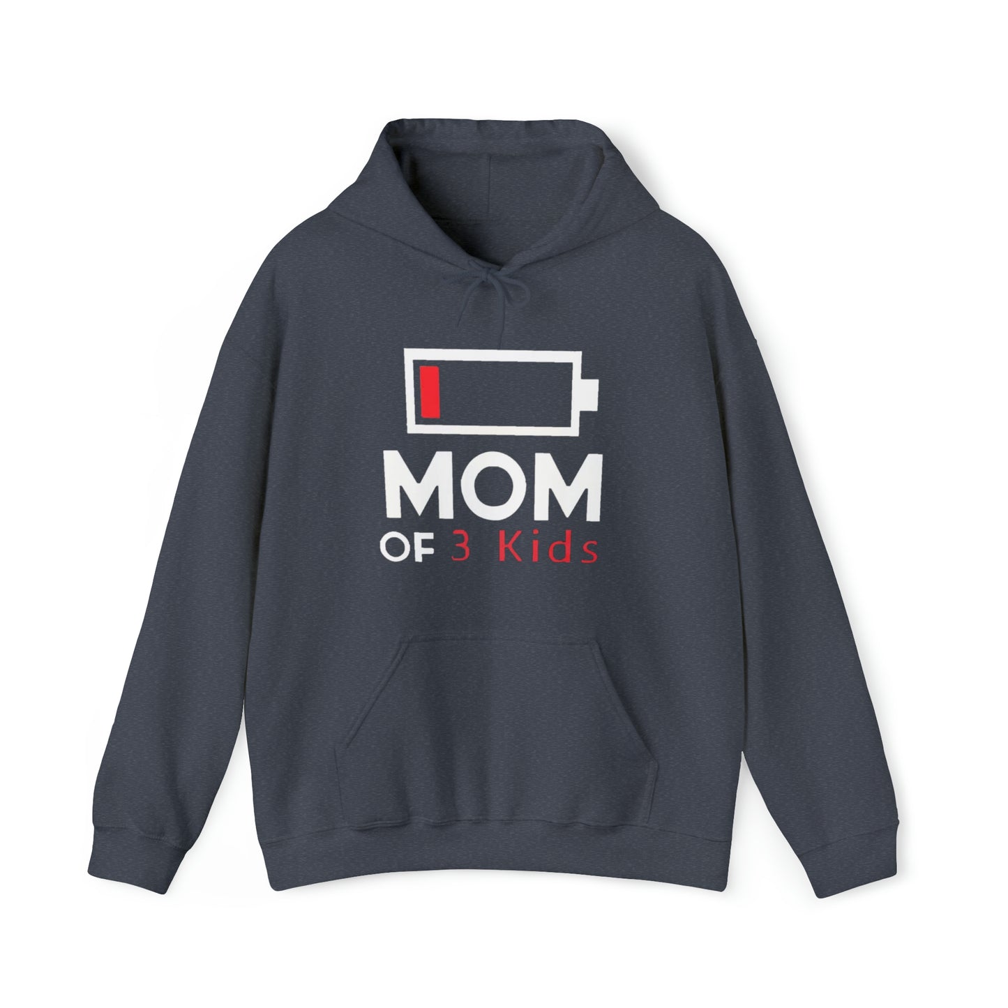 Mom of 3 kids Hooded Sweatshirt