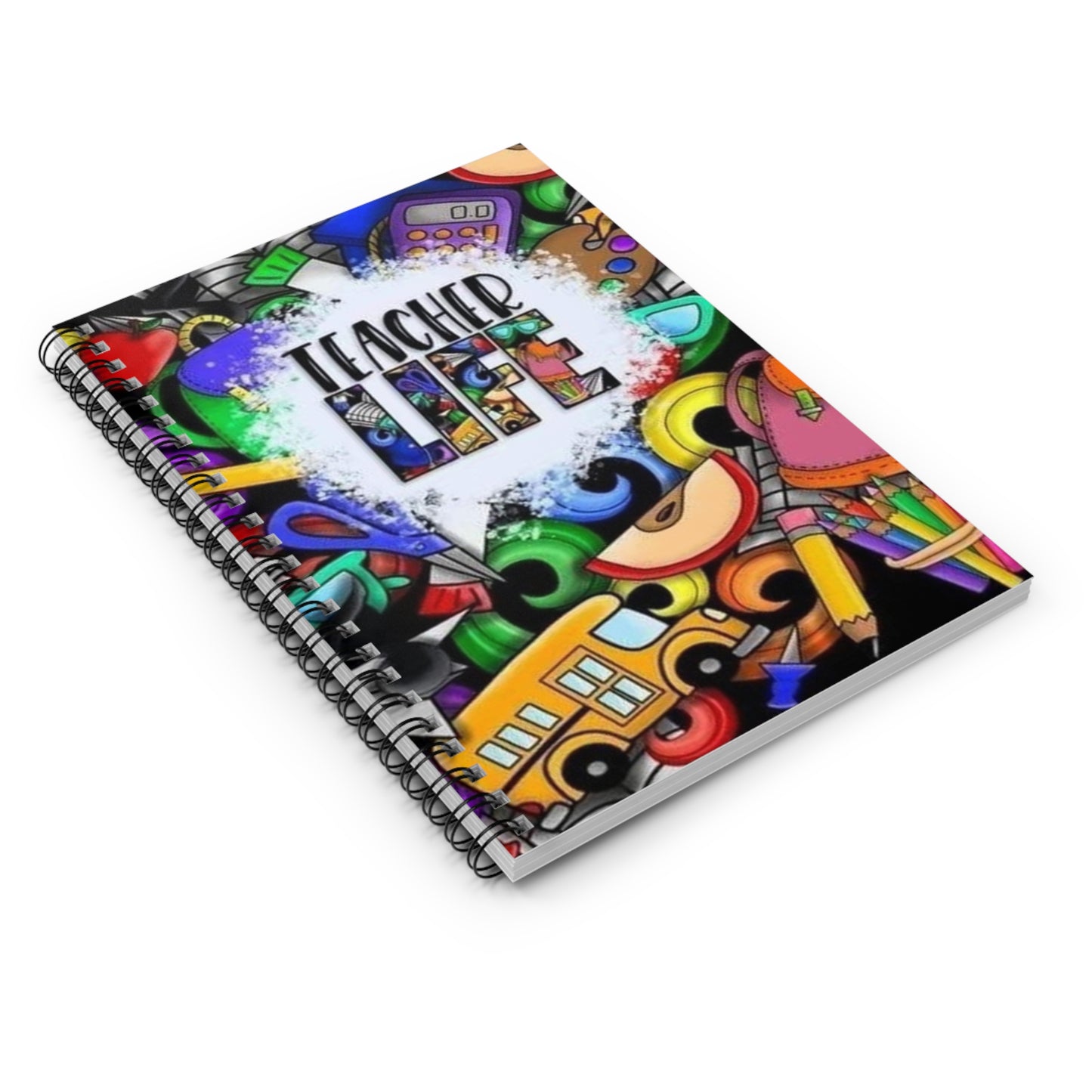 Teacher Life Spiral Notebook - Ruled Line